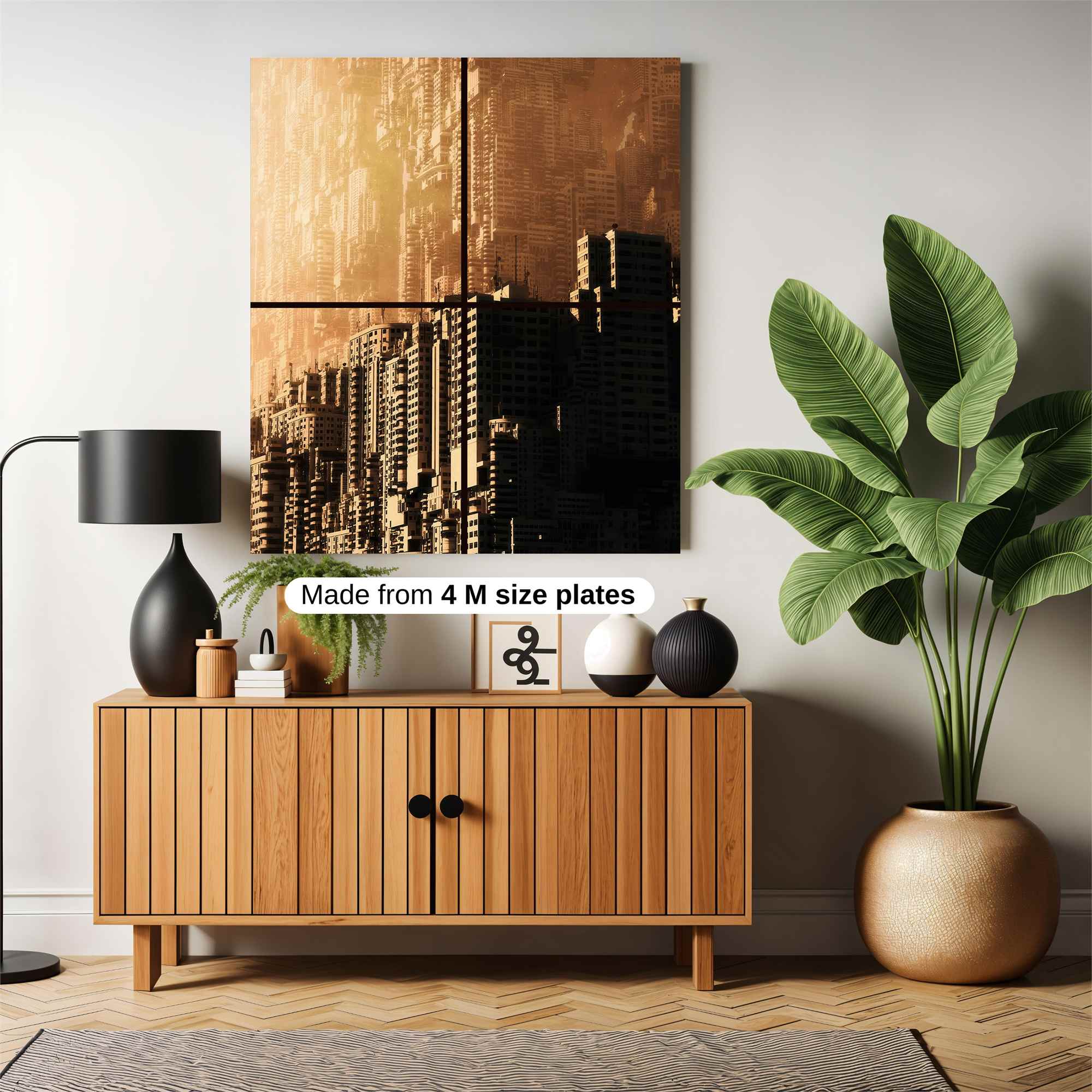 Dystopian Metropolis Safe Wall Magnetic / M