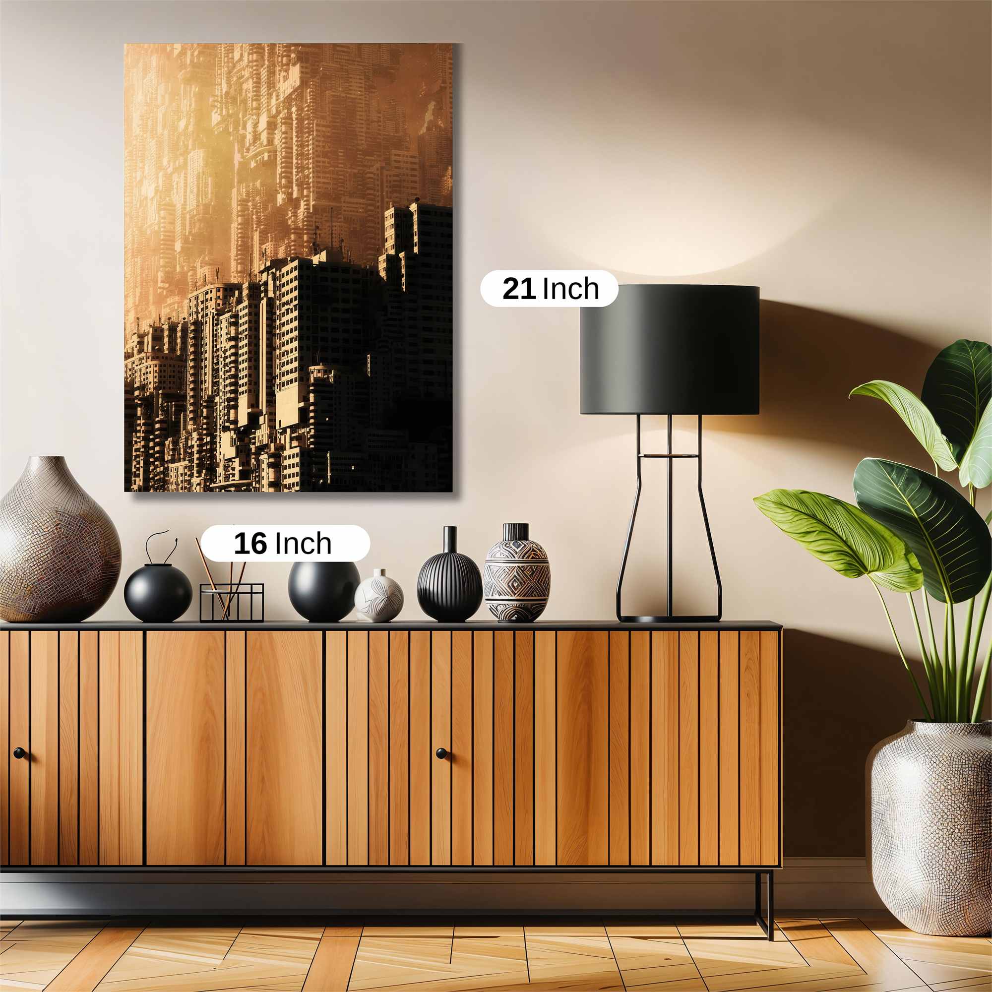 Dystopian Metropolis Safe Wall Magnetic / M