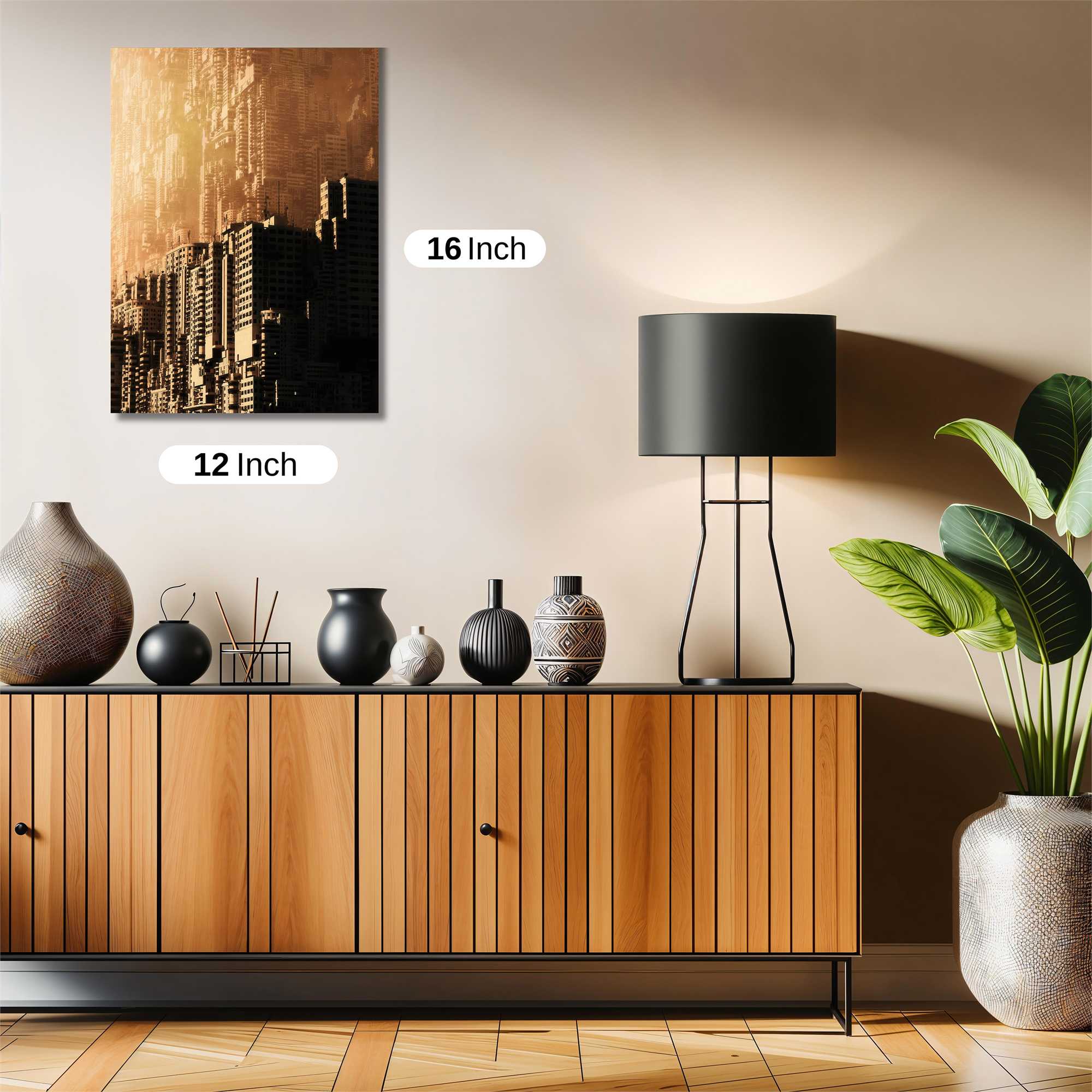 Dystopian Metropolis Safe Wall Magnetic / M