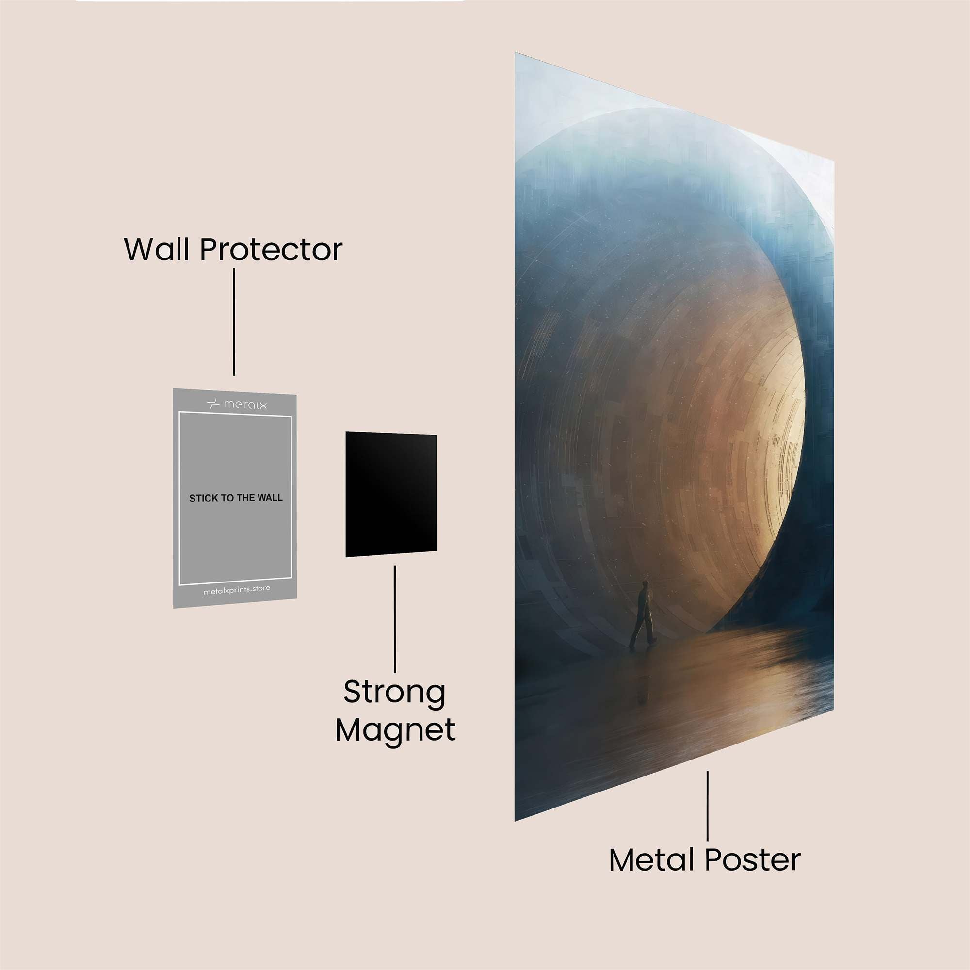 Portal Serenity Safe Wall Magnetic / M
