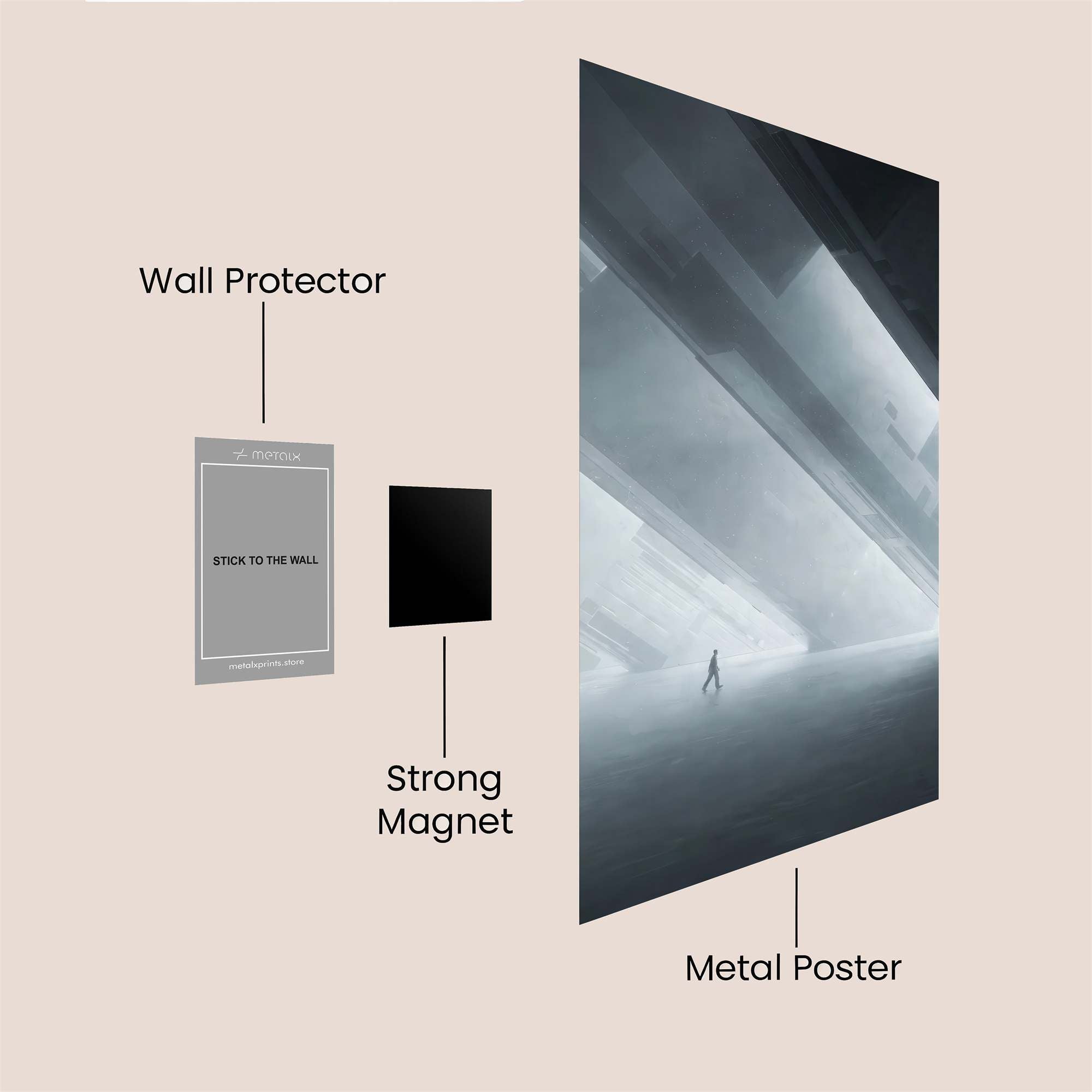 Solitary Grandeur Safe Wall Magnetic / M