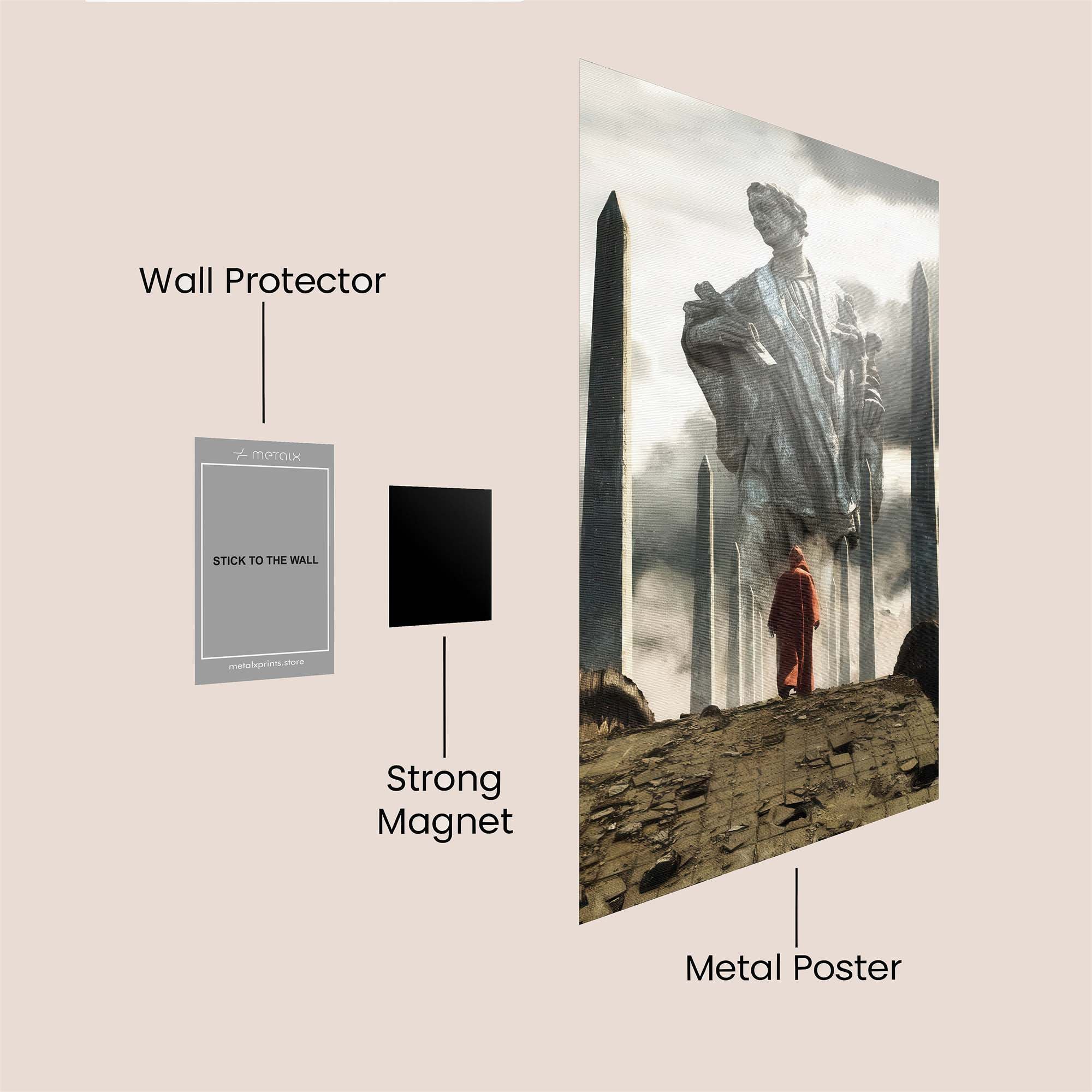 Colossal Contemplation Safe Wall Magnetic / M