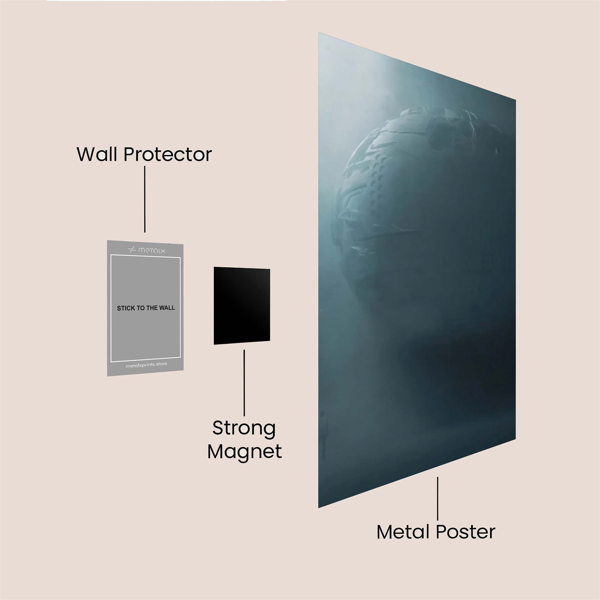 Mysterious Sphere Safe Wall Magnetic / M