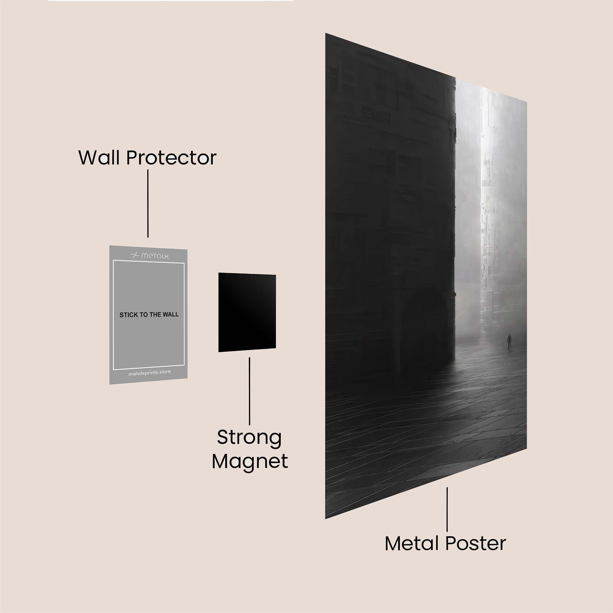 Monolith Whisper Safe Wall Magnetic / M