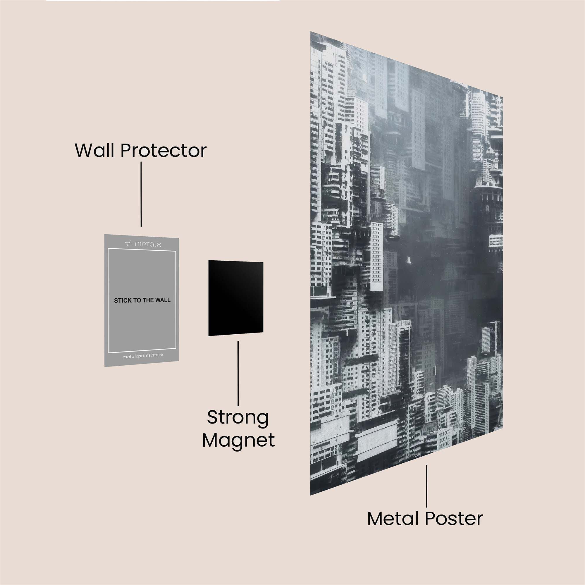 Urban Vertigo Safe Wall Magnetic / M