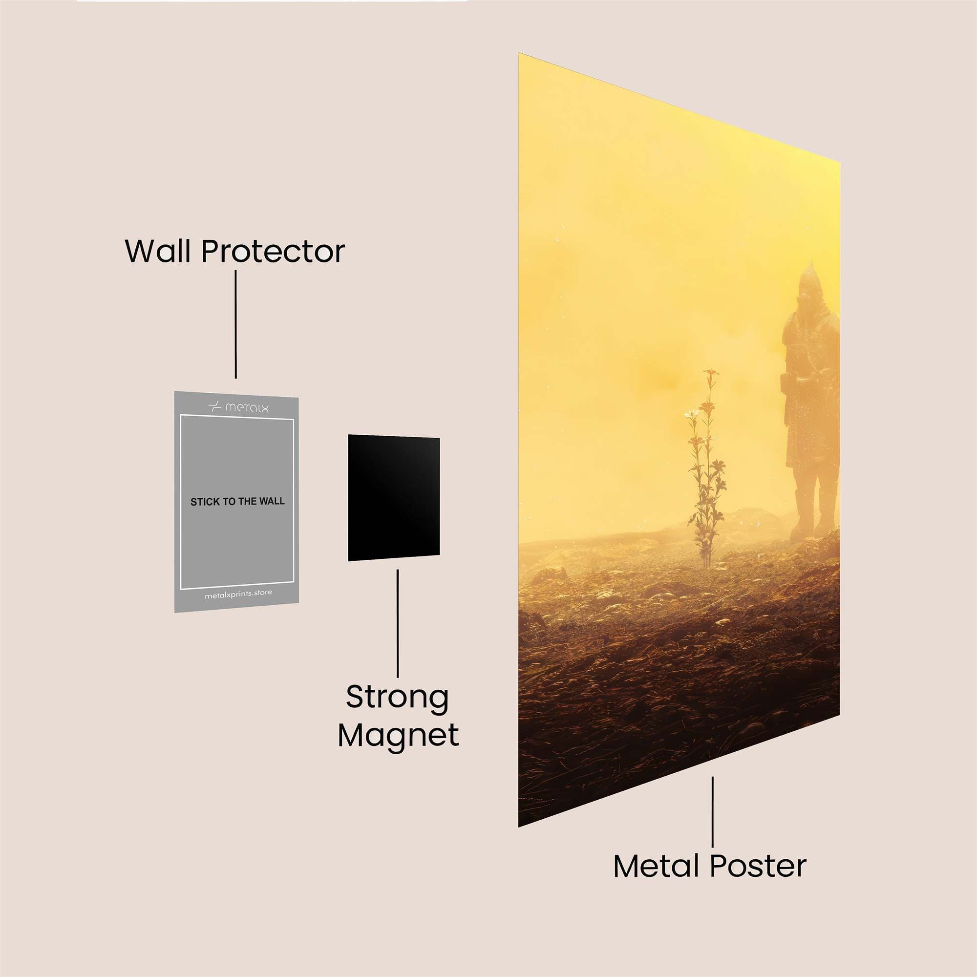 Solitary Reverie Safe Wall Magnetic / M
