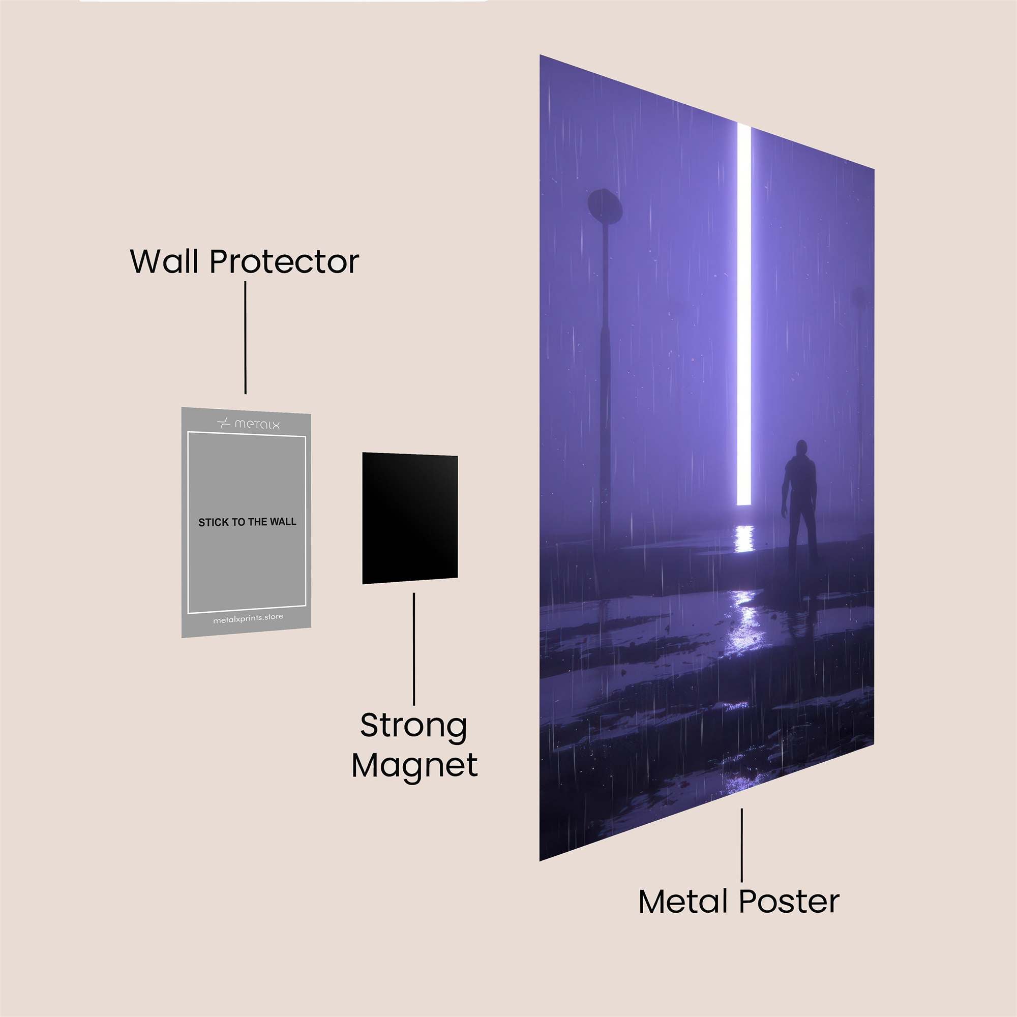 Luminous Solitude Safe Wall Magnetic / M