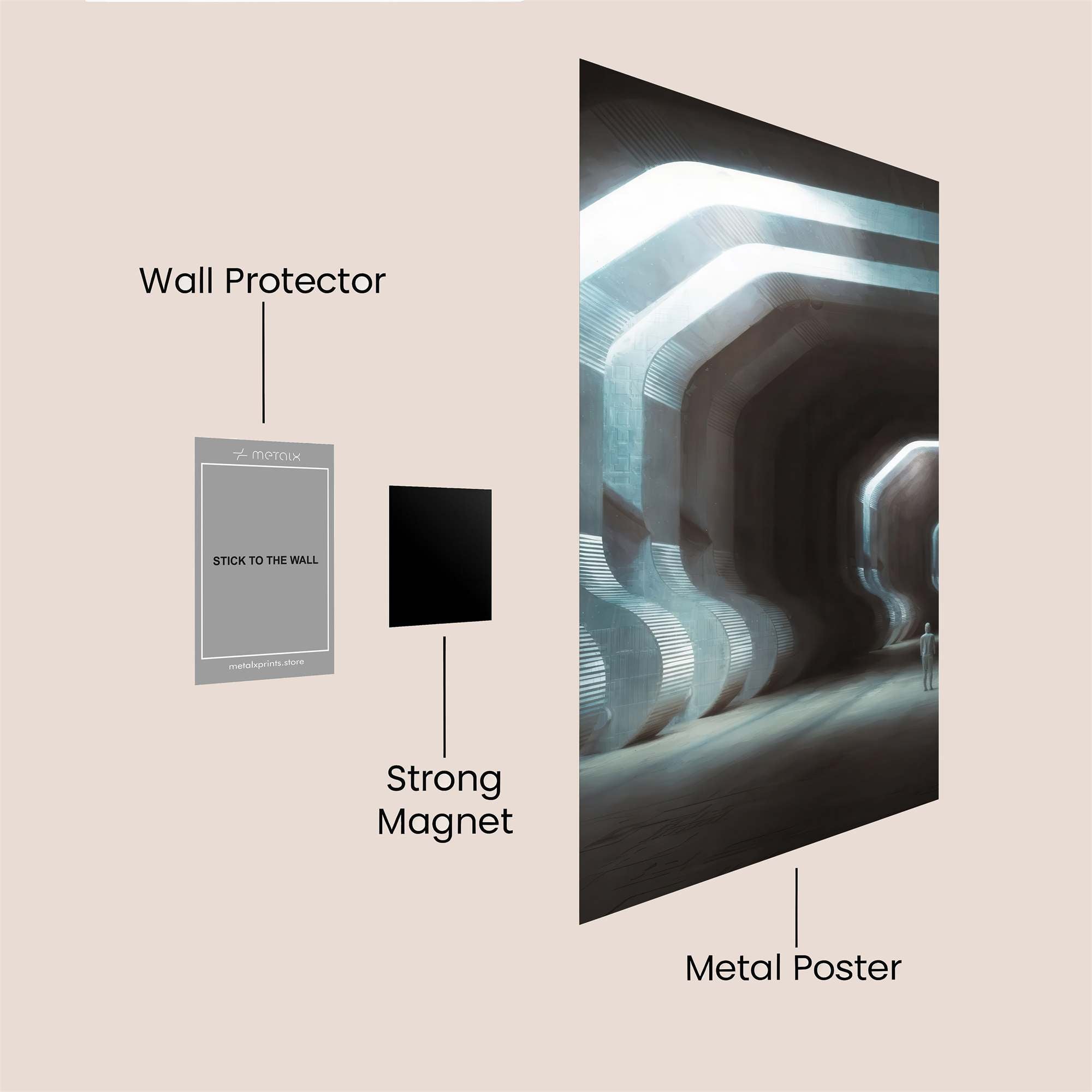 Vast Solitude Safe Wall Magnetic / M