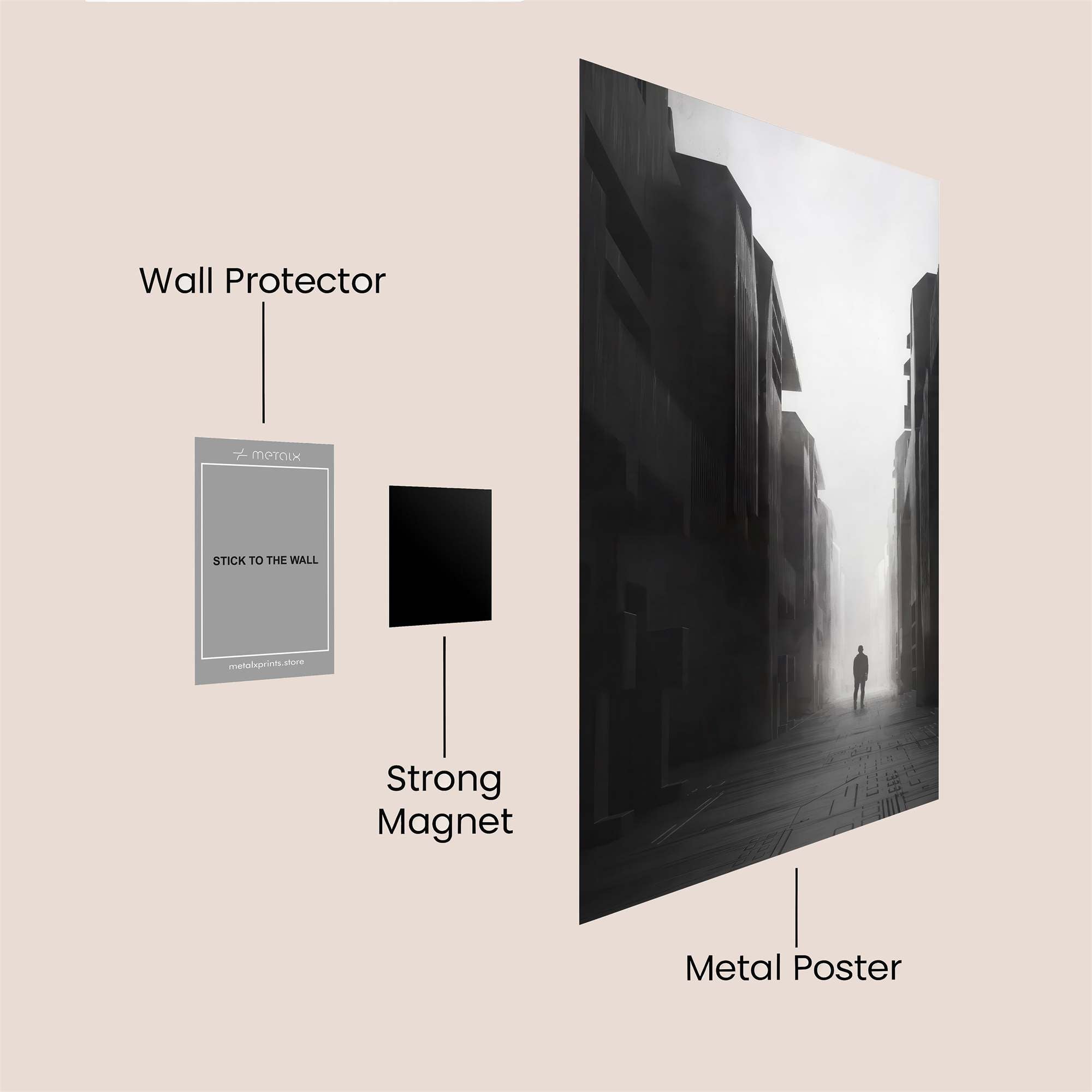 Silent Passage Safe Wall Magnetic / M