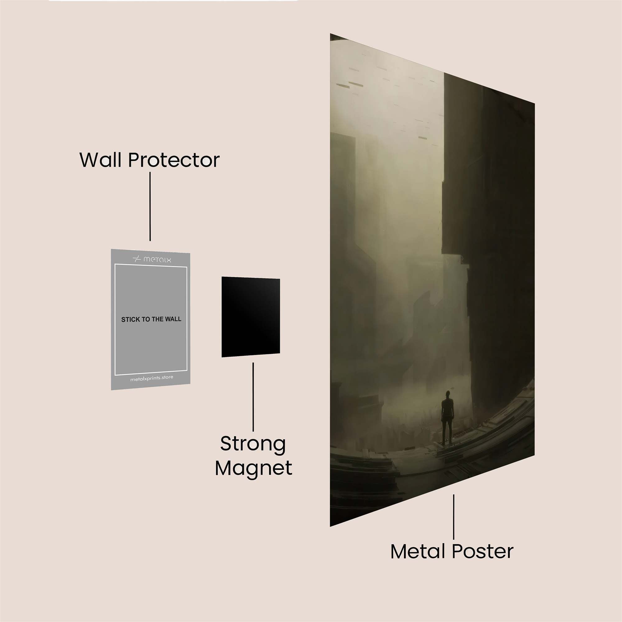 Alone Reverie Safe Wall Magnetic / M