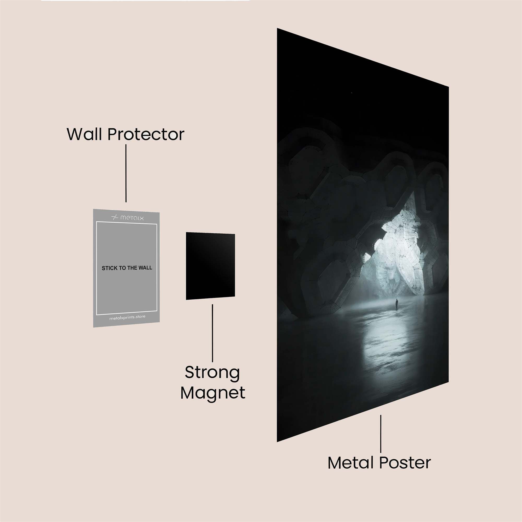 Cavern Luminance Safe Wall Magnetic / M