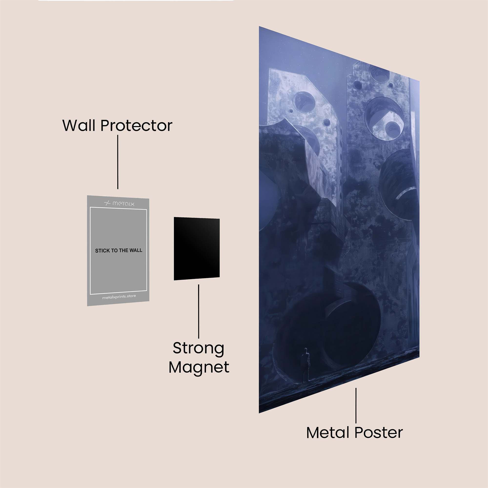 Ethereal Monolith Safe Wall Magnetic / M