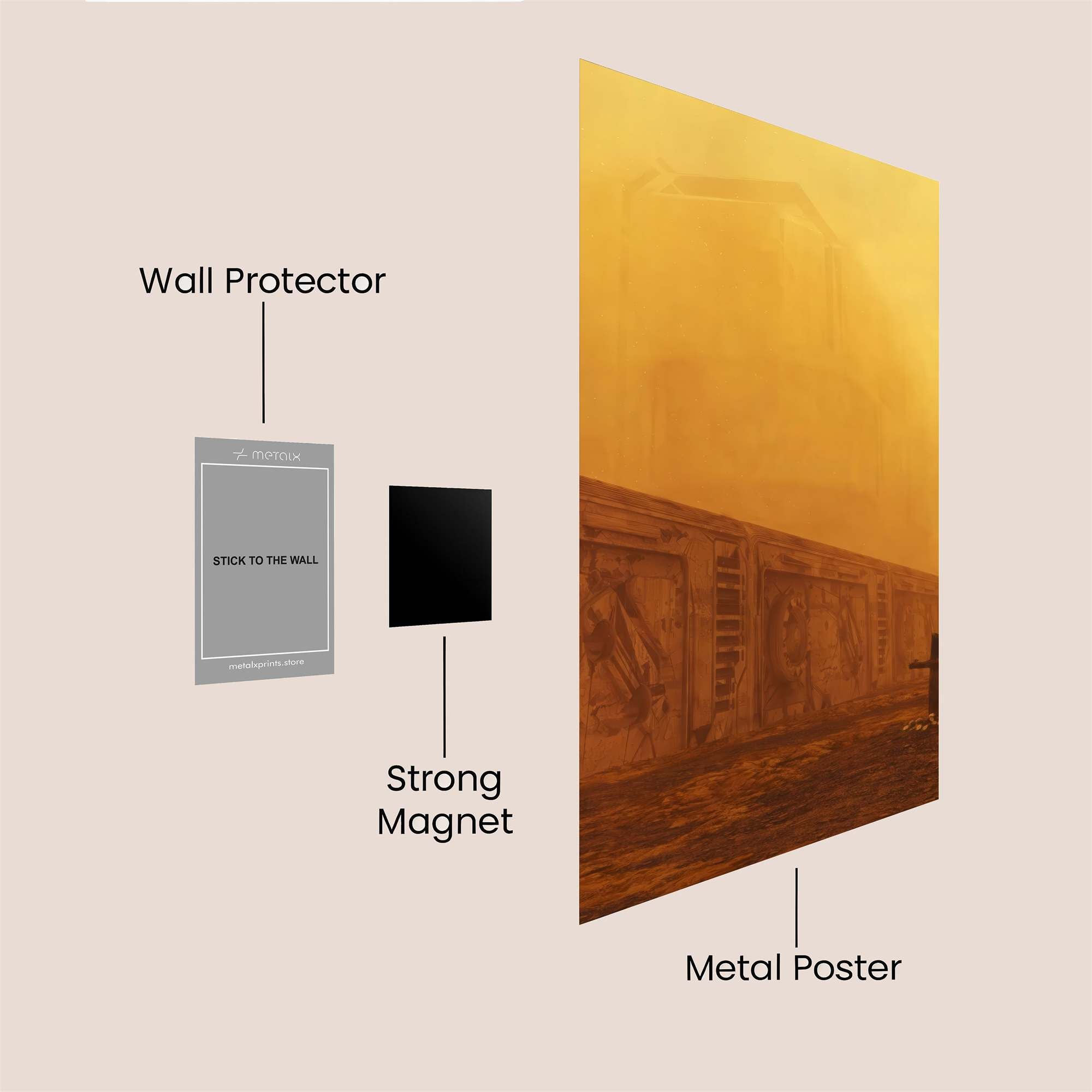 Dusty Reverence Safe Wall Magnetic / M