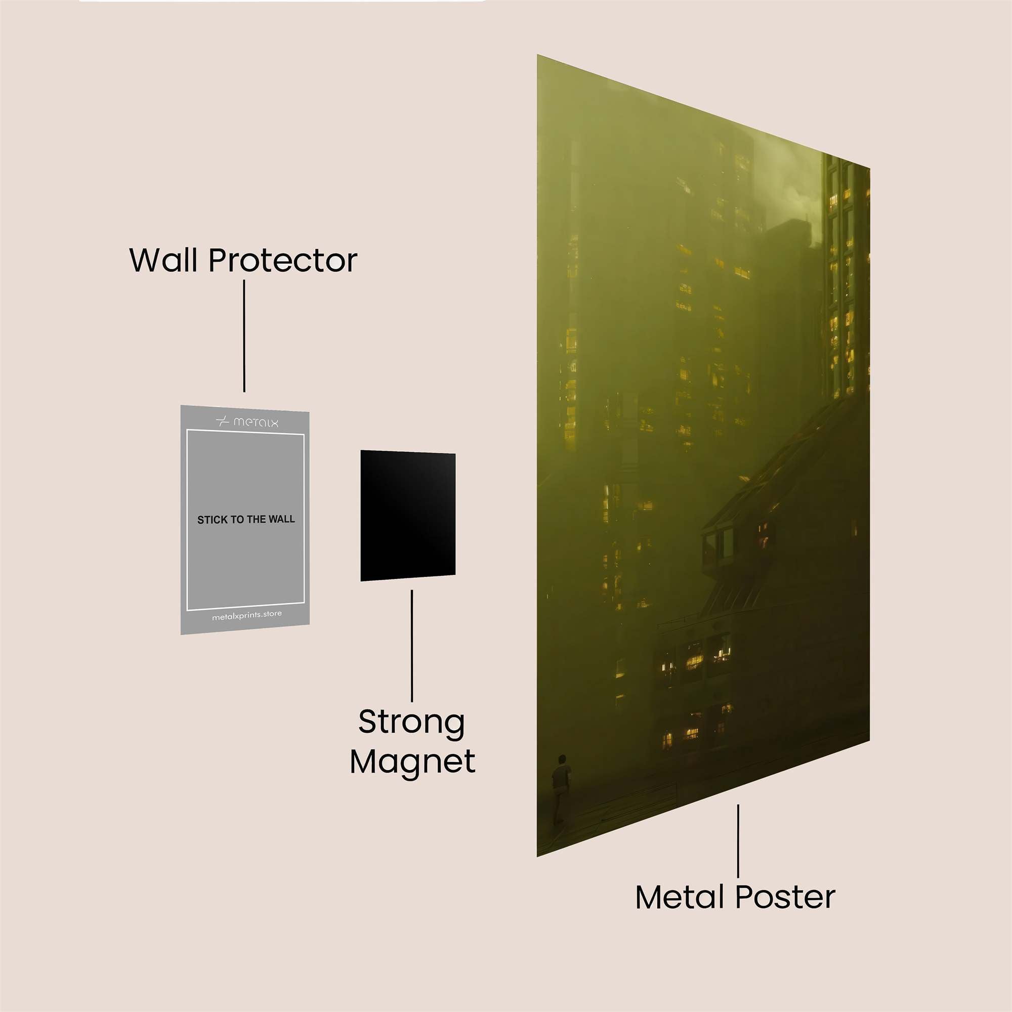 Urban Gloom Safe Wall Magnetic / M