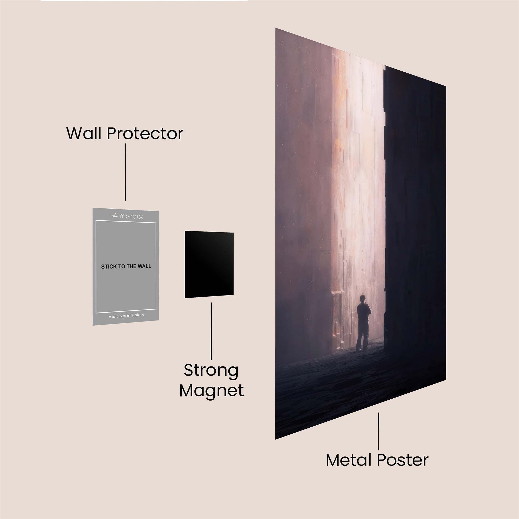 Luminous Solitude Safe Wall Magnetic / M