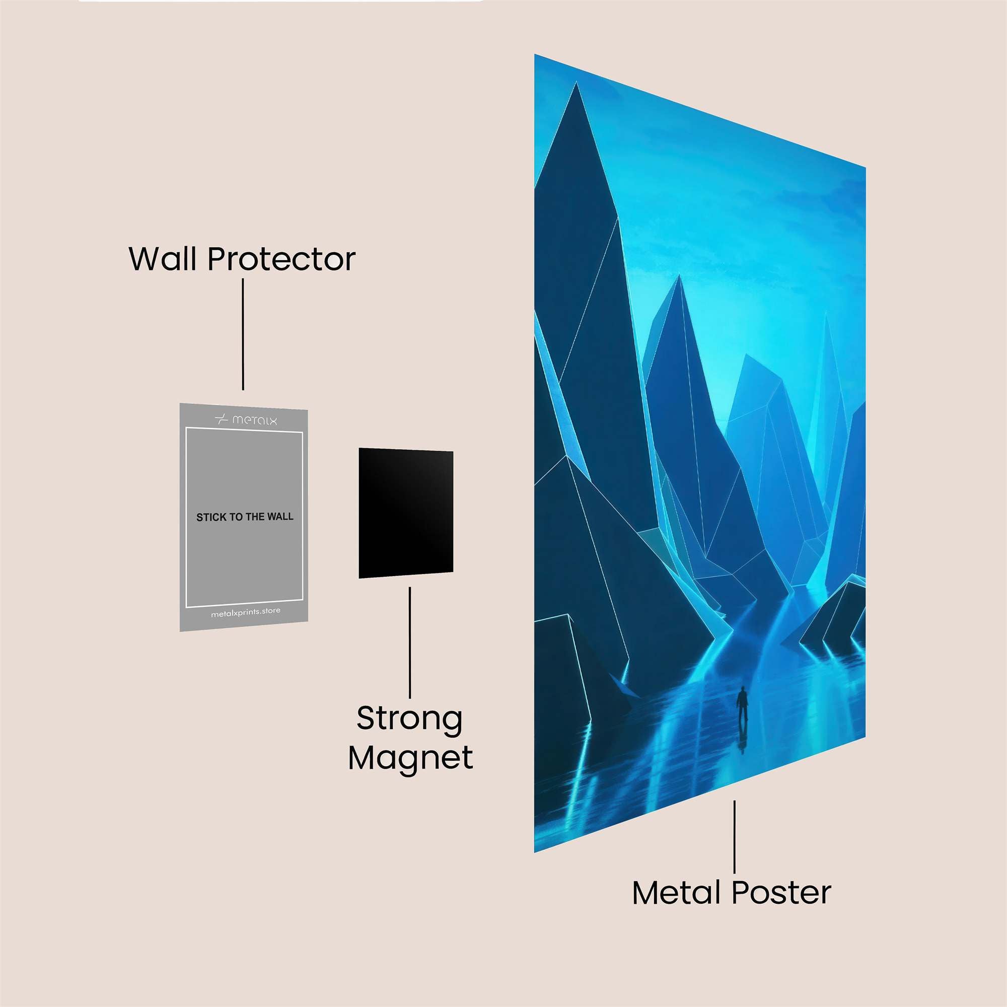 Crystal Odyssey Safe Wall Magnetic / M