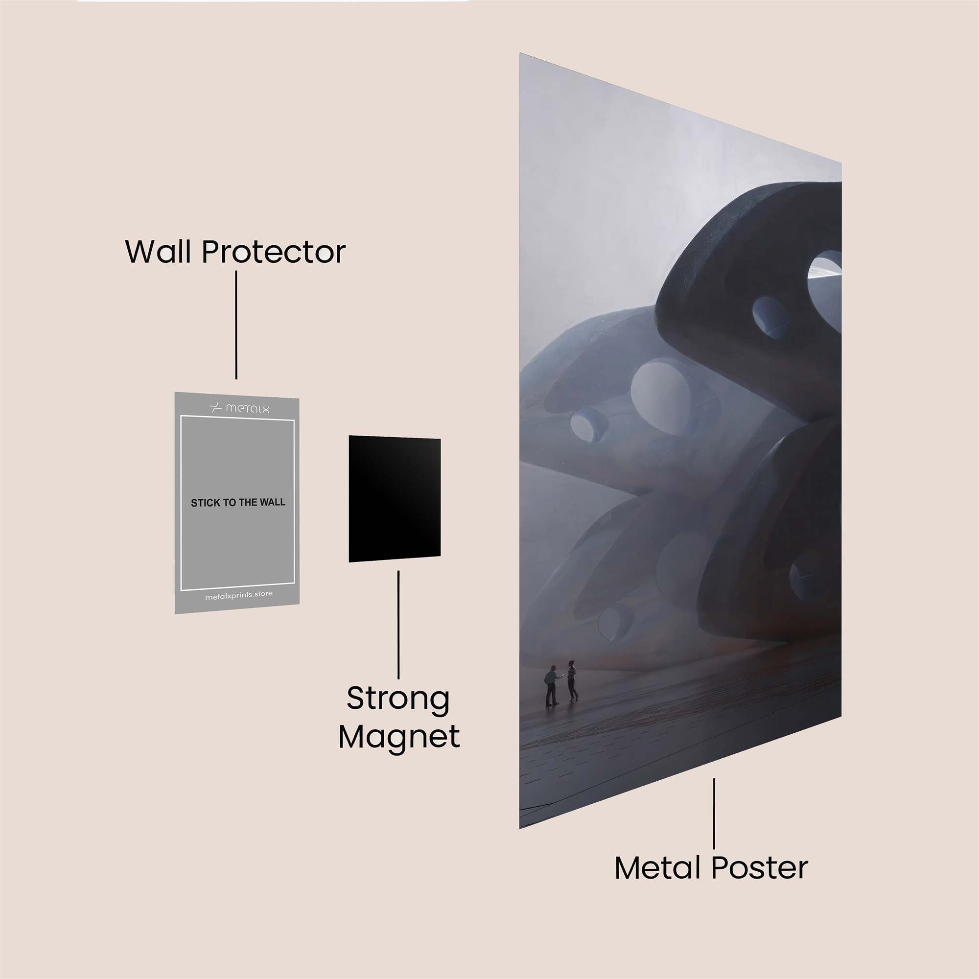 Futurist Enigma Safe Wall Magnetic / M