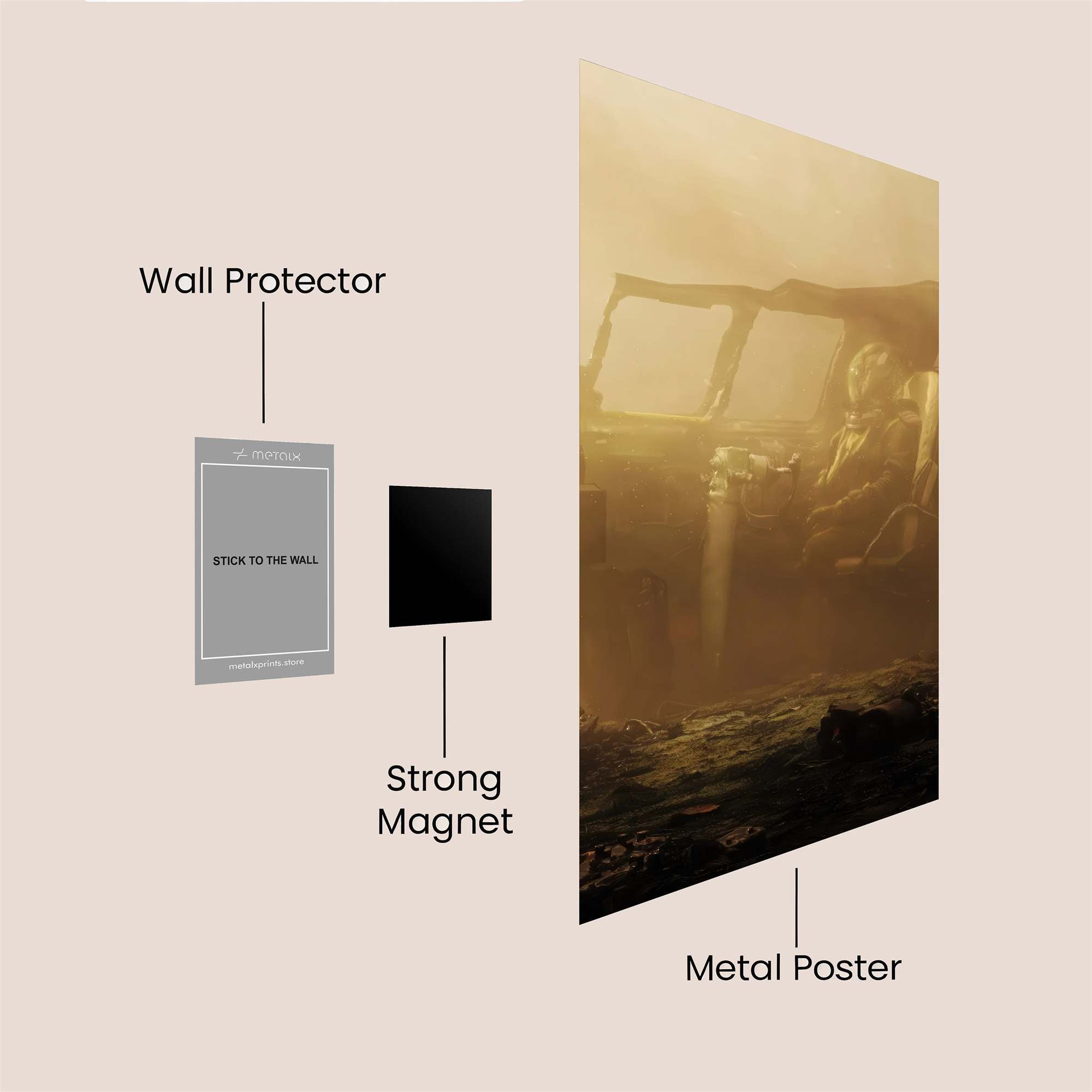 Desolate Journey Safe Wall Magnetic / M