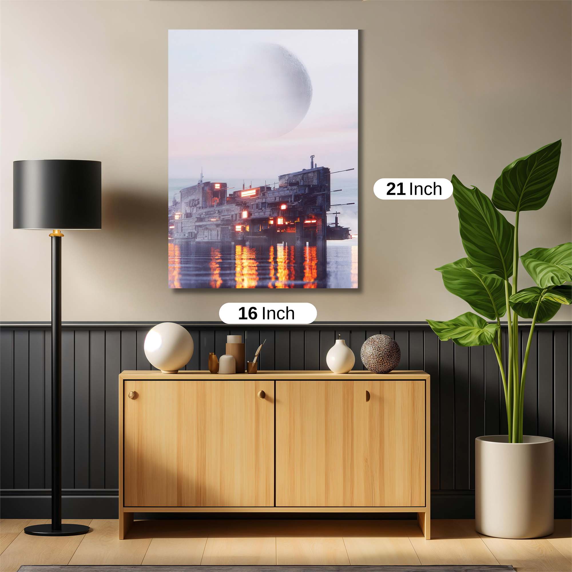 Lunar Harbor Safe Wall Magnetic / M