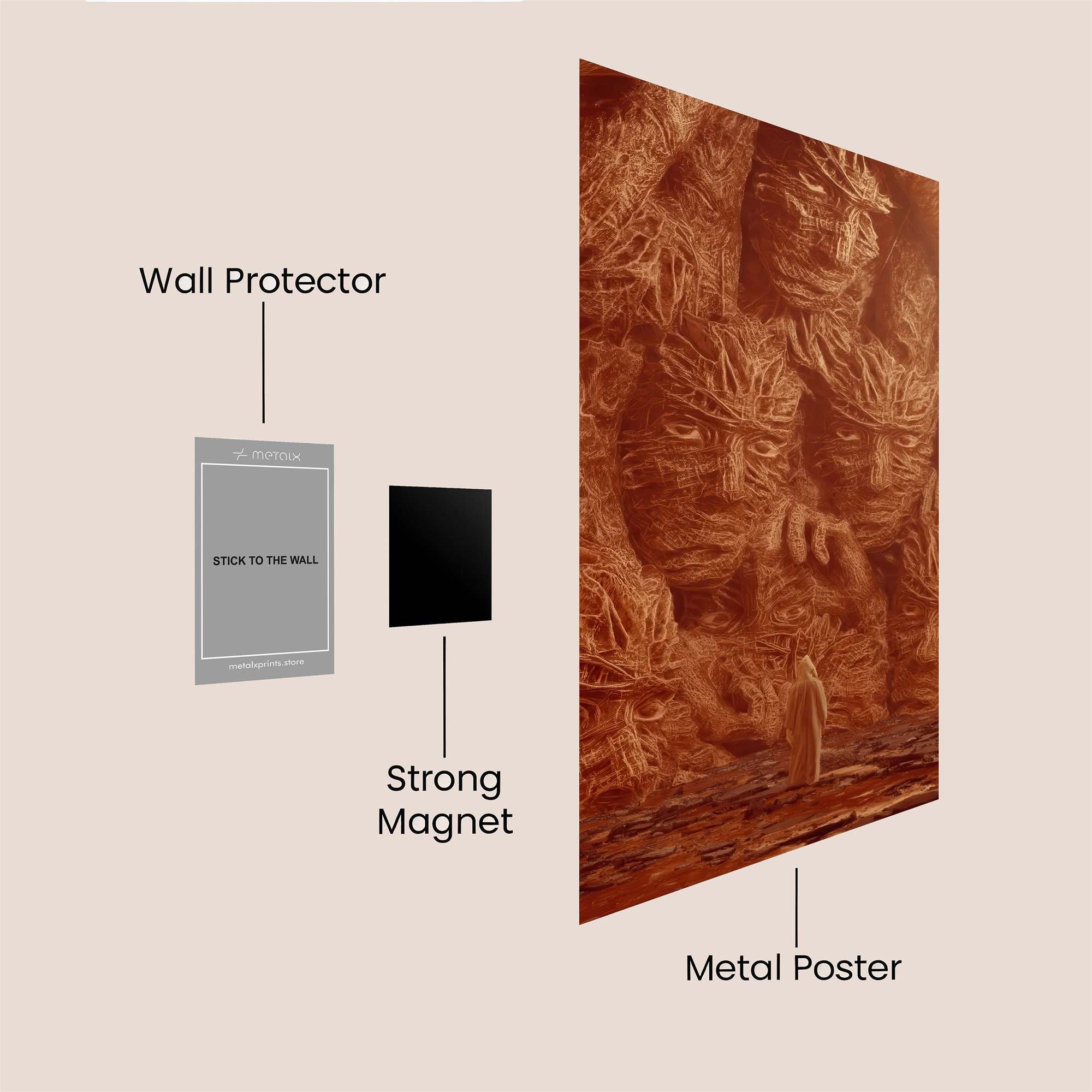 Mosaic Whisper Safe Wall Magnetic / M