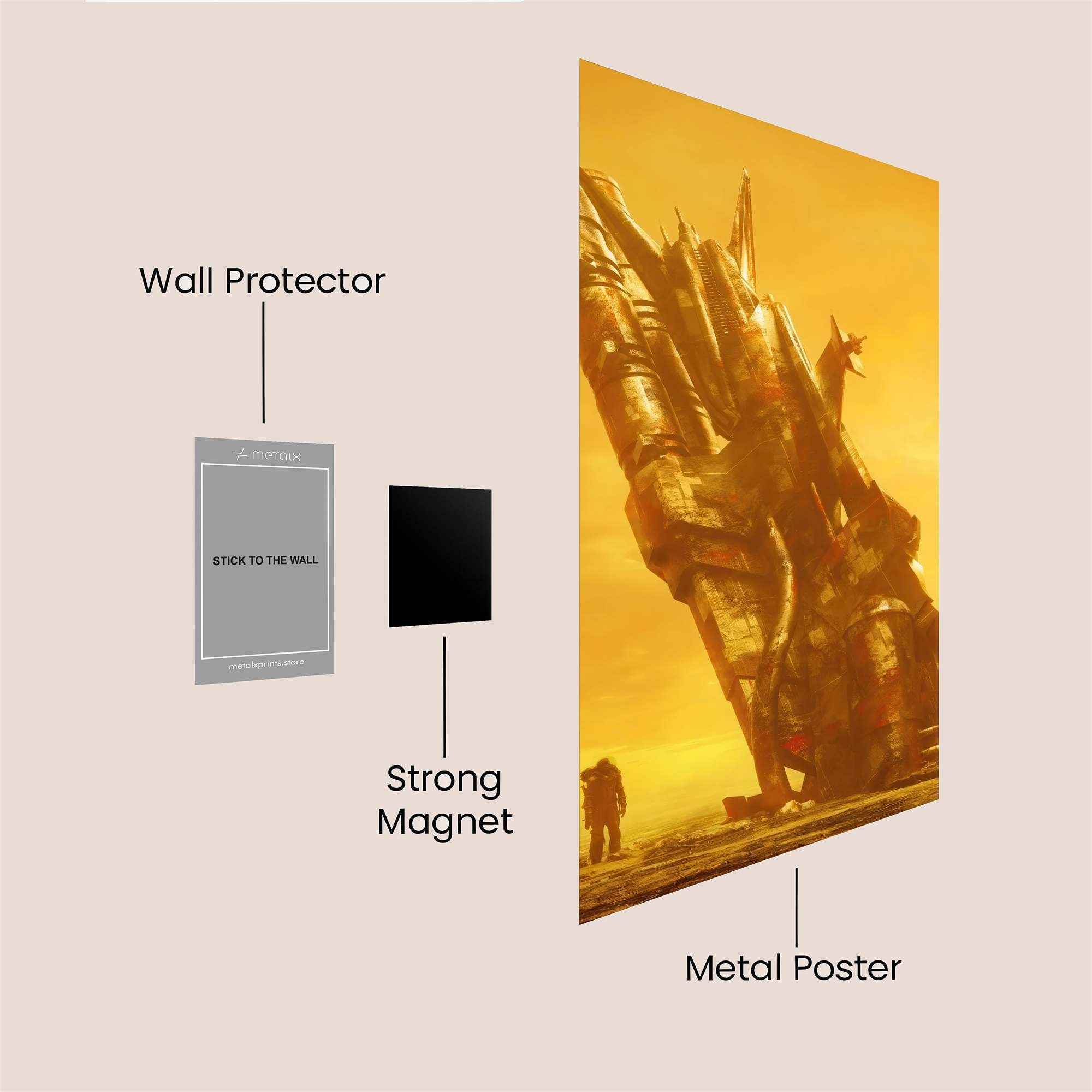 Wreckage Solitude Safe Wall Magnetic / M