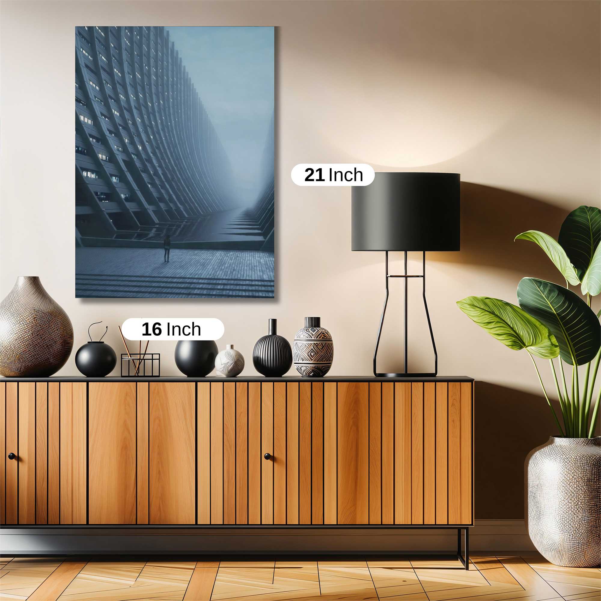 Futuristic Solitude Safe Wall Magnetic / M