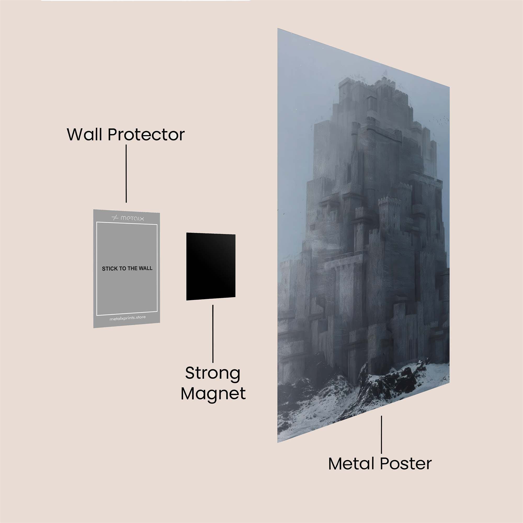 Frozen Fortress Safe Wall Magnetic / M