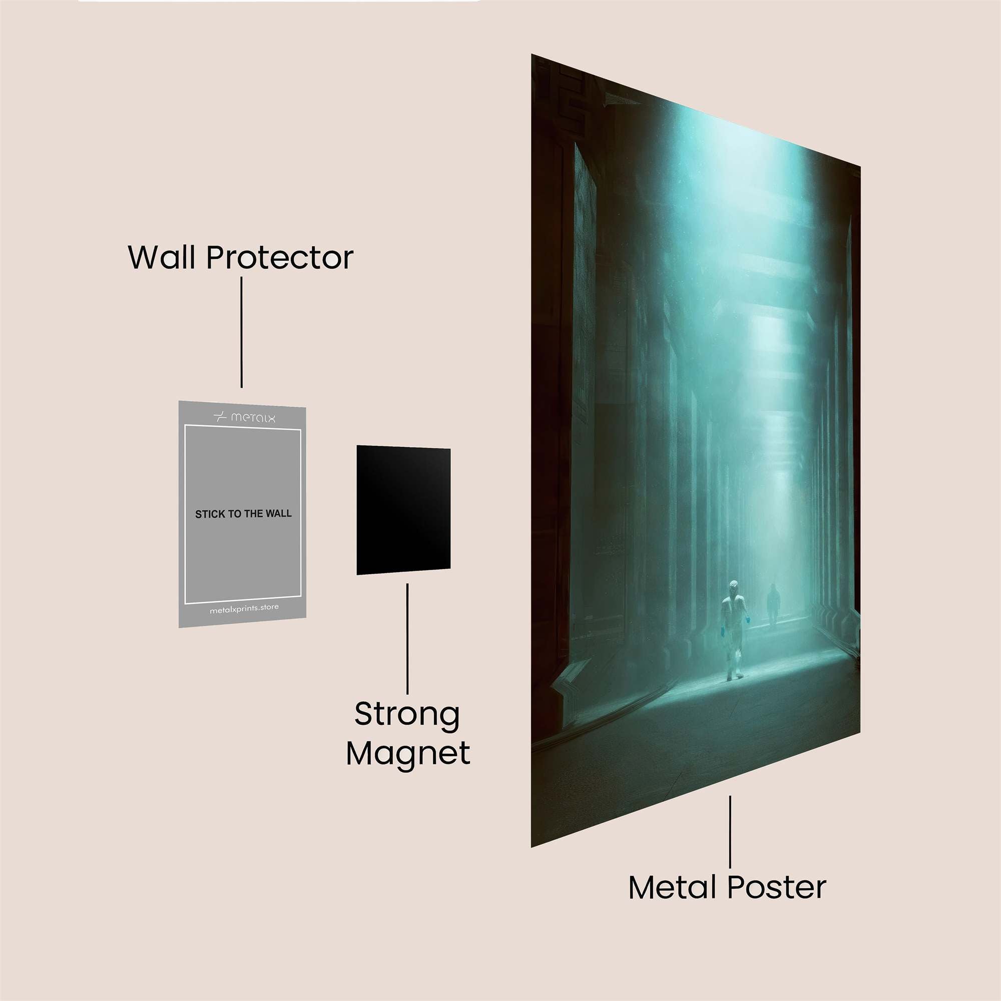 Luminous Passage Safe Wall Magnetic / M