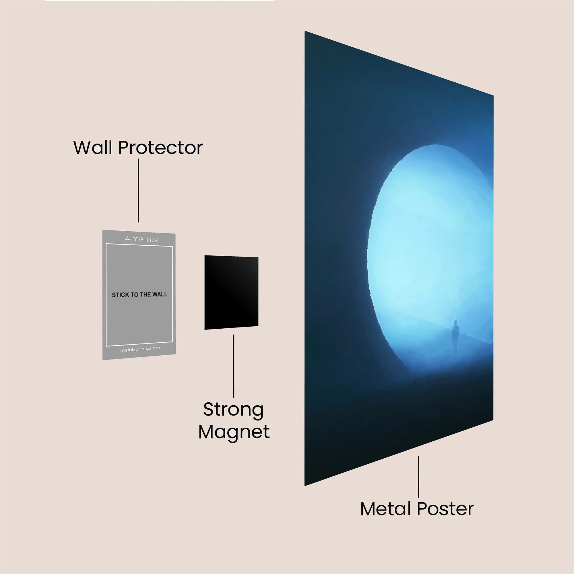 Portal Serenity Safe Wall Magnetic / M