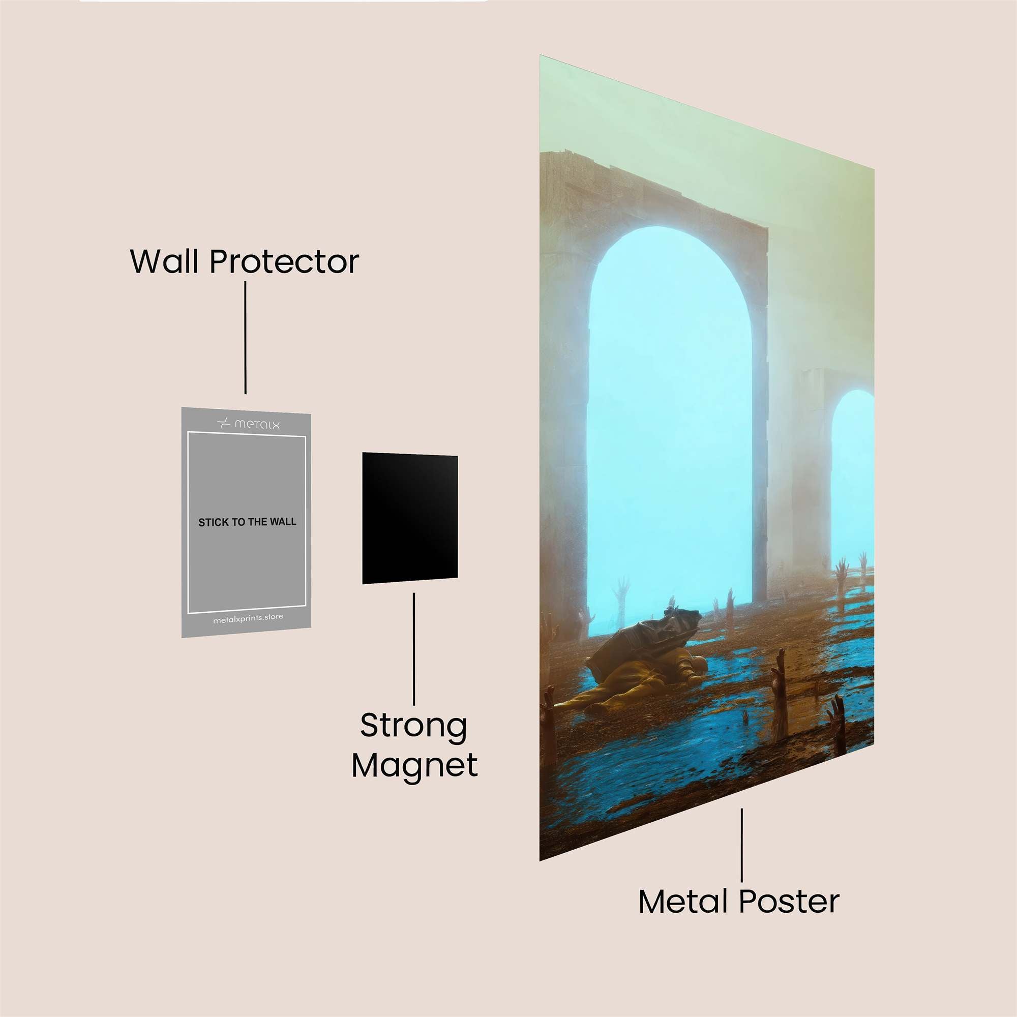 Portal Dystopia Safe Wall Magnetic / M