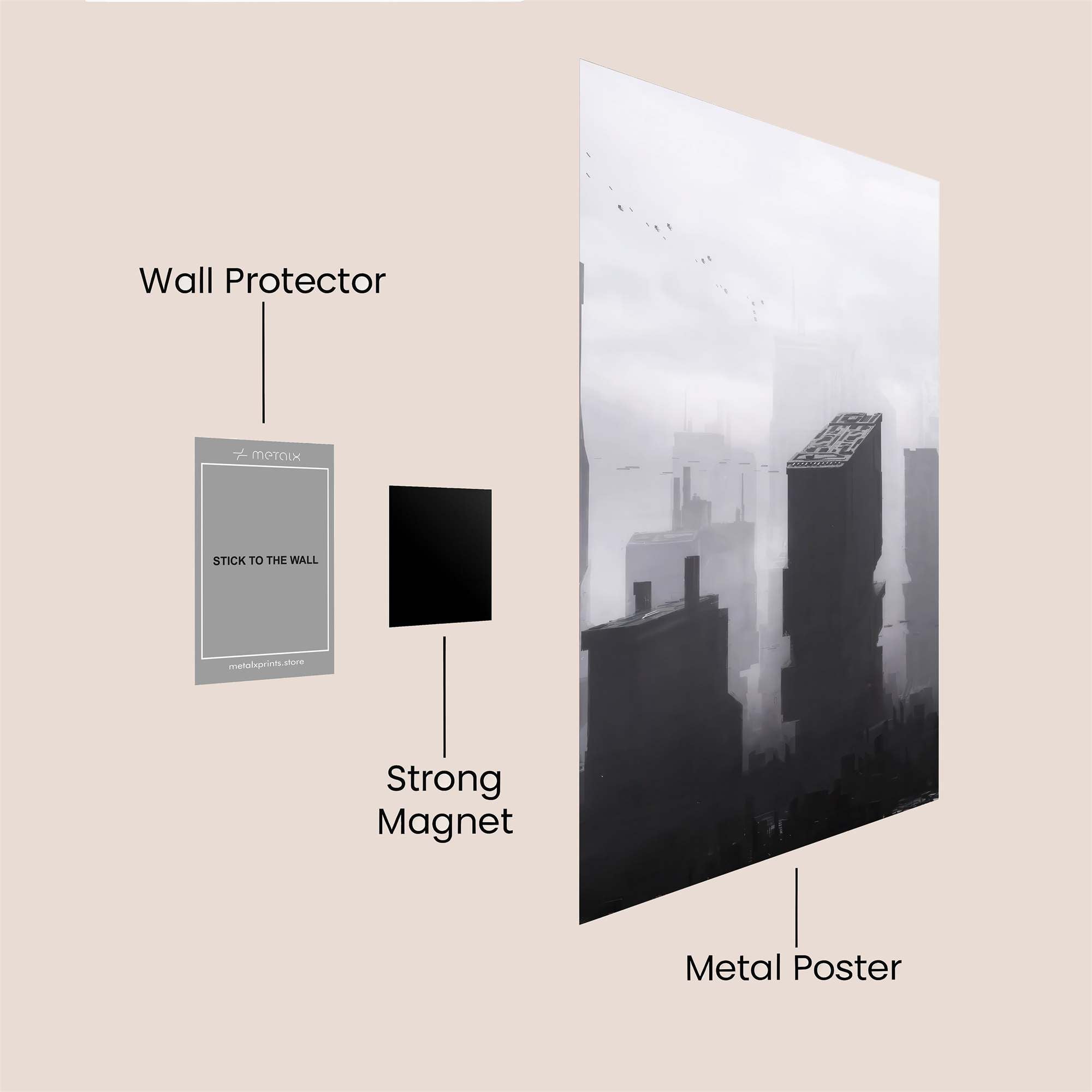Monolithic Veil Safe Wall Magnetic / M