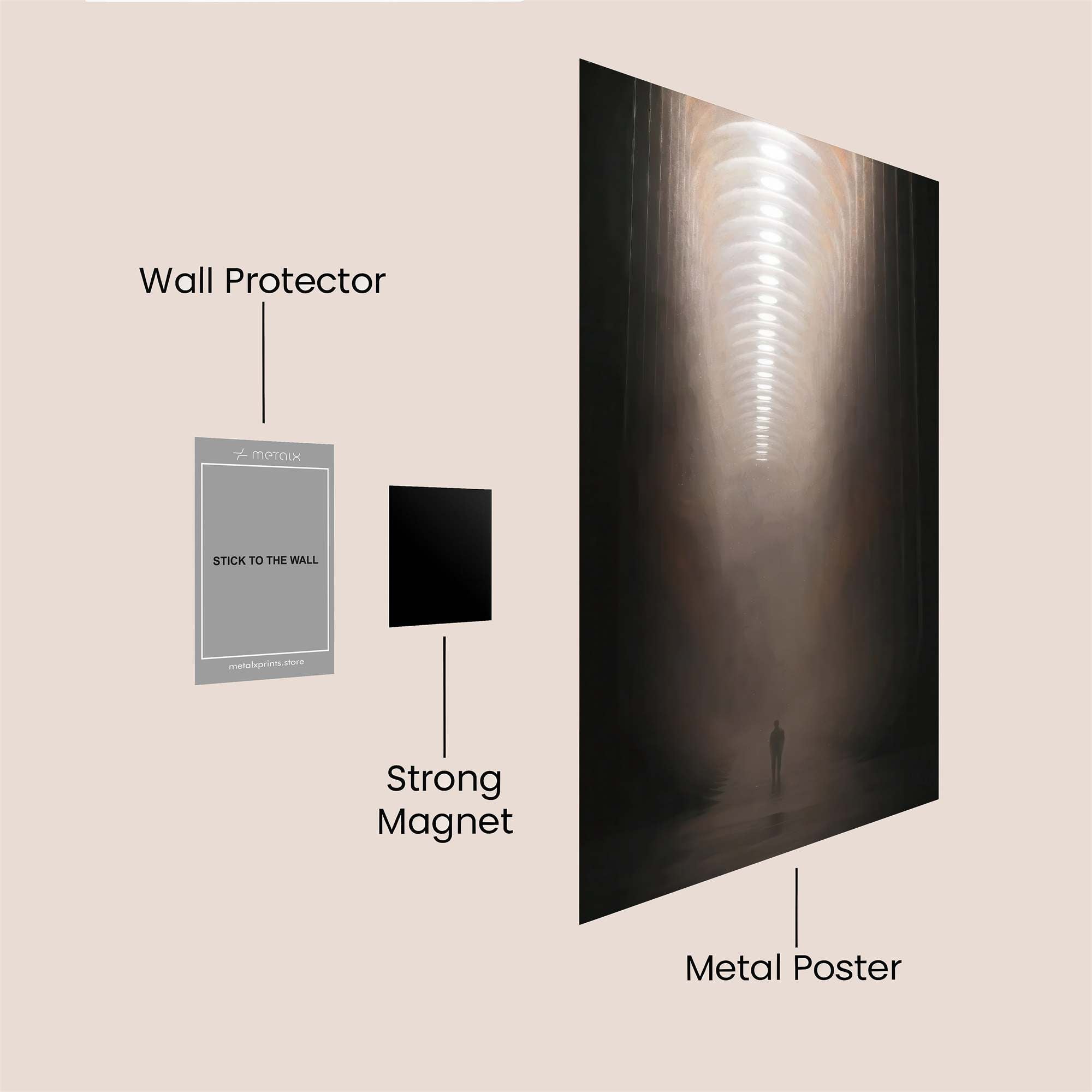 Majestic Solitude Safe Wall Magnetic / M