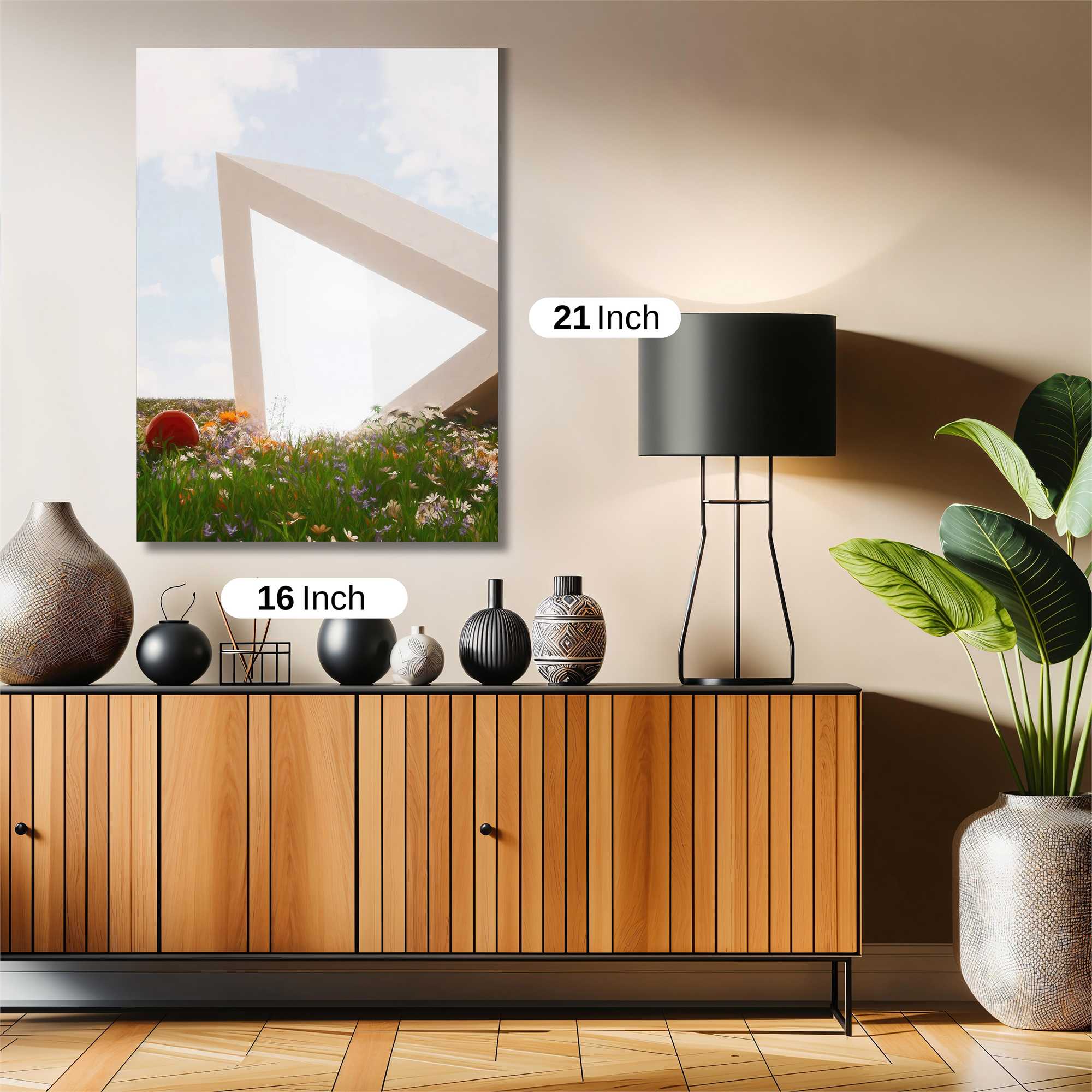 Geometric Bloom Safe Wall Magnetic / M