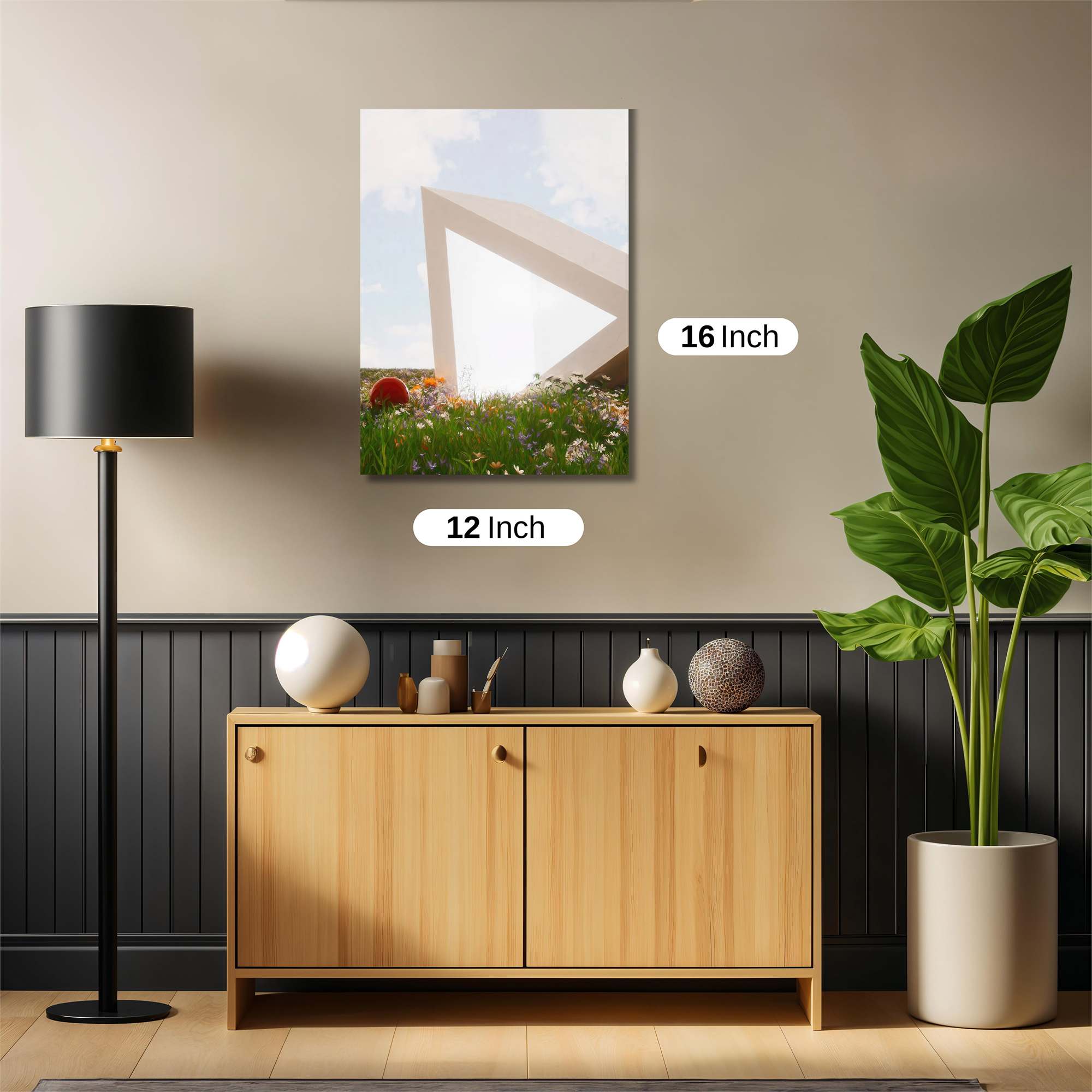 Geometric Bloom Safe Wall Magnetic / M