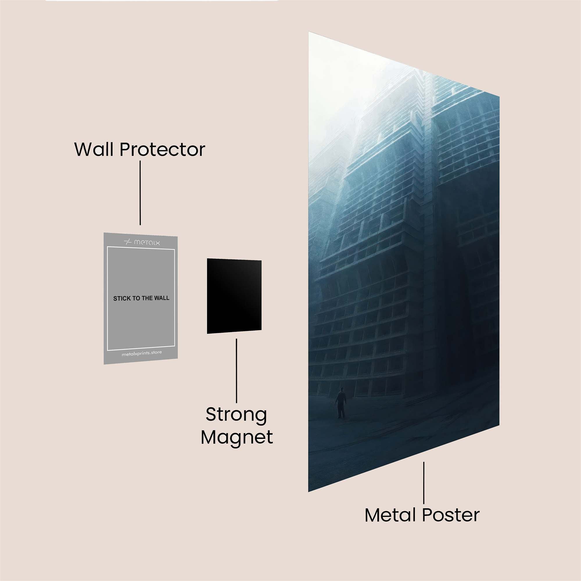 Misty Monoliths Safe Wall Magnetic / M