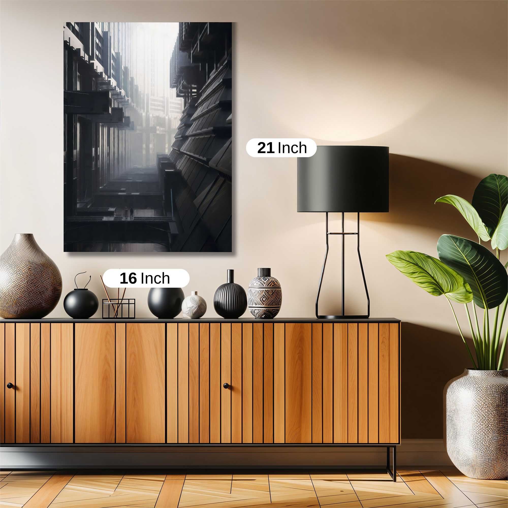 Futuristic Labyrinth Safe Wall Magnetic / M