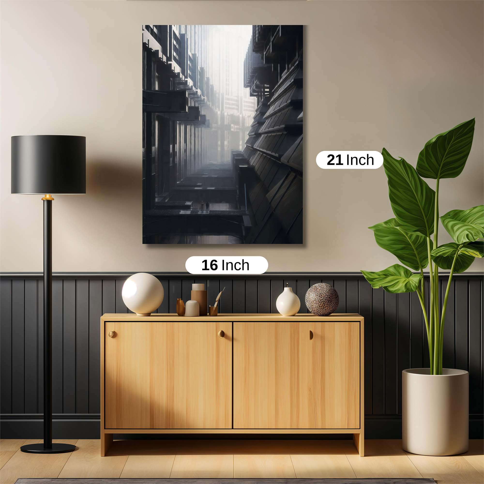 Futuristic Labyrinth Safe Wall Magnetic / M