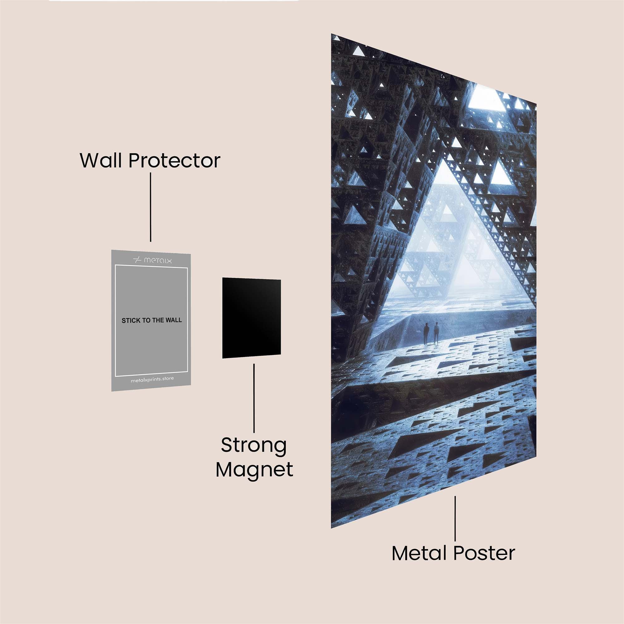 Fractal Reverie Safe Wall Magnetic / M