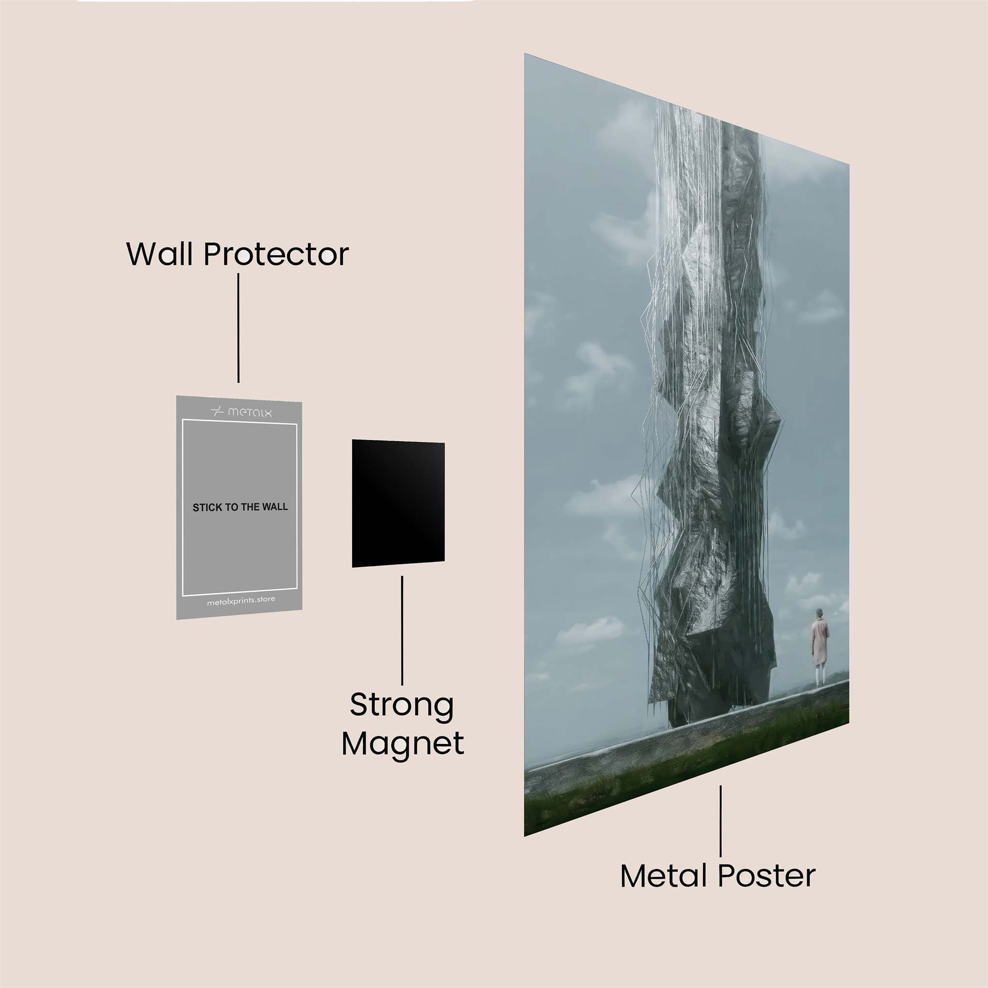 Monolith Contemplation Safe Wall Magnetic / M
