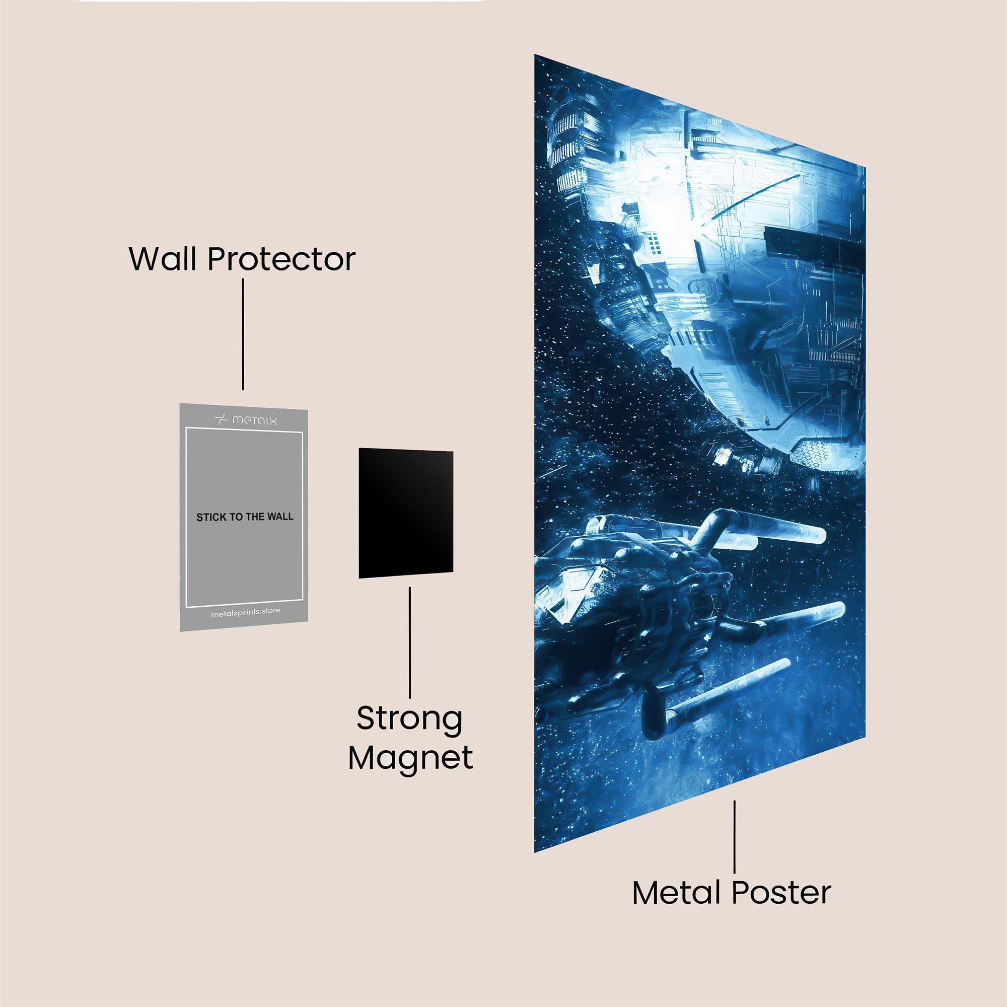 Cosmic Mystery Safe Wall Magnetic / M