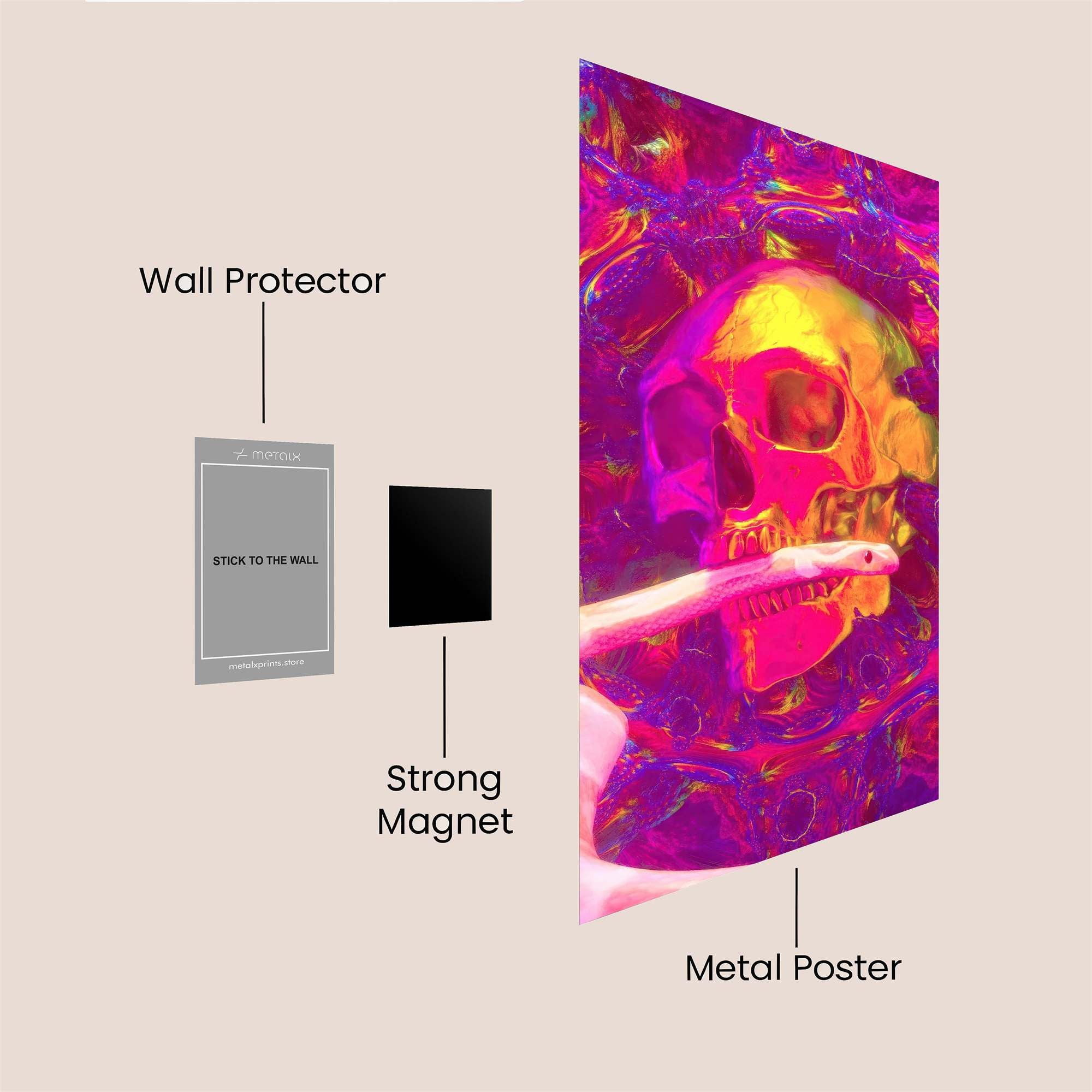 Psychedelic Desolation Safe Wall Magnetic / M