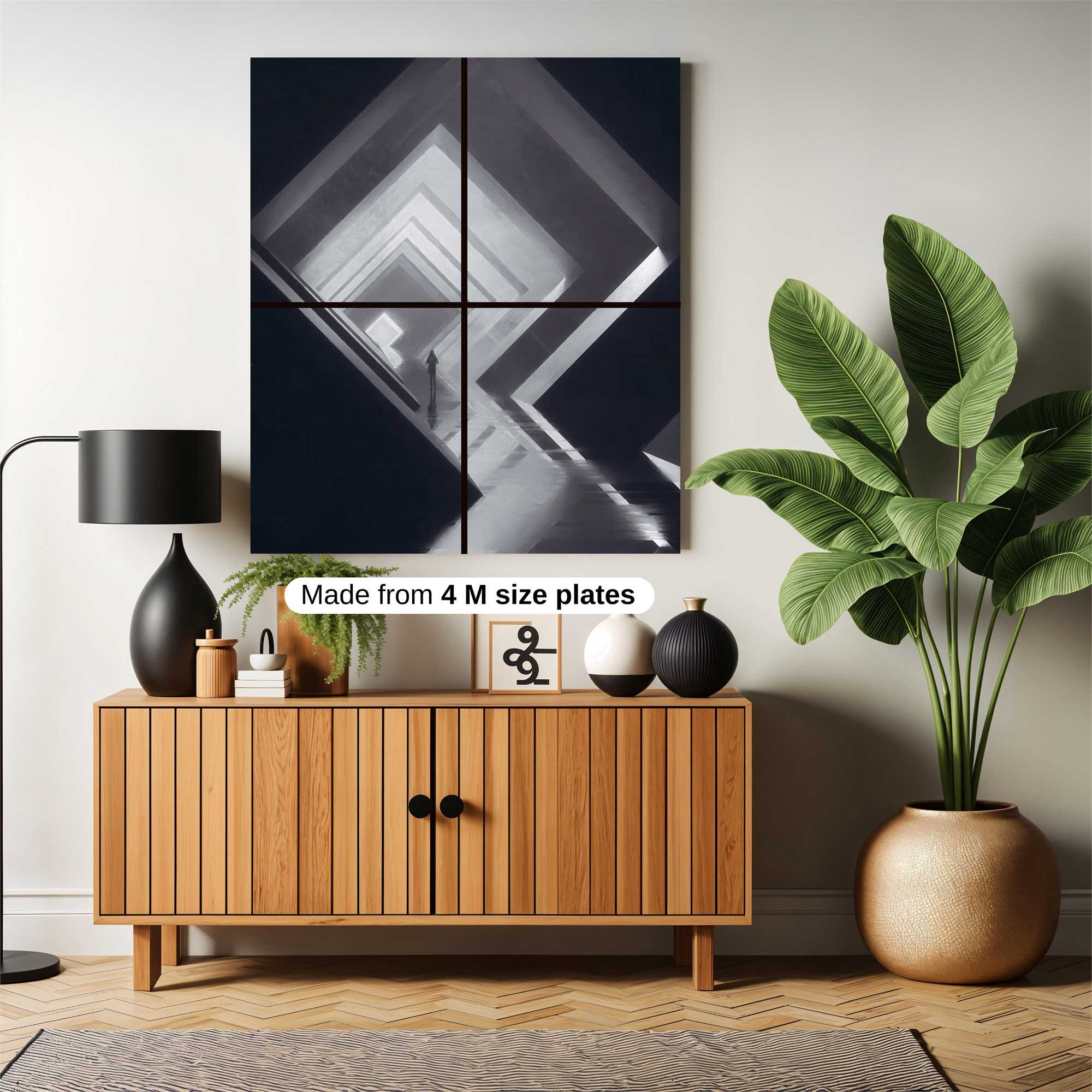 Geometric Enigma Safe Wall Magnetic / M