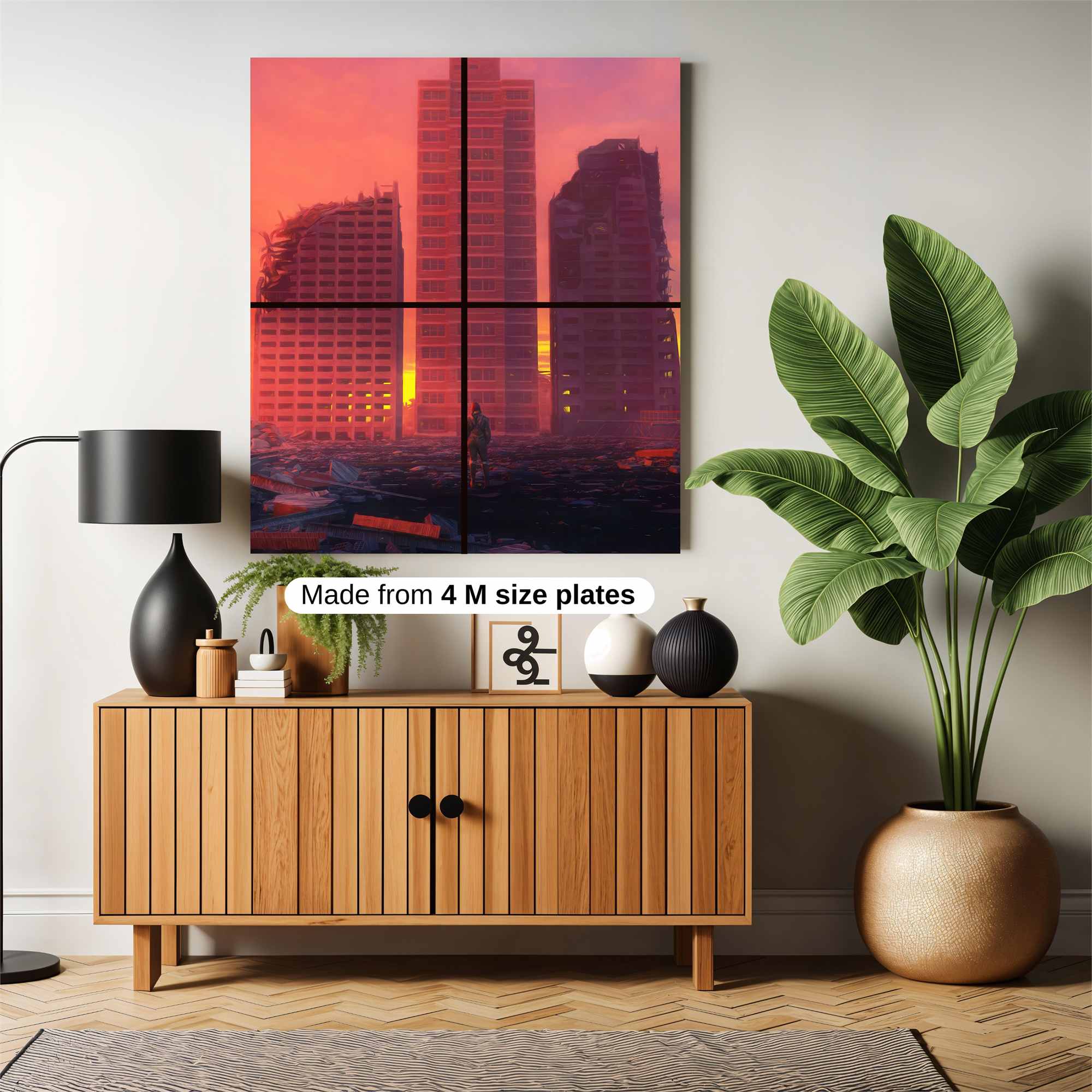 Sunset Ruins Safe Wall Magnetic / M