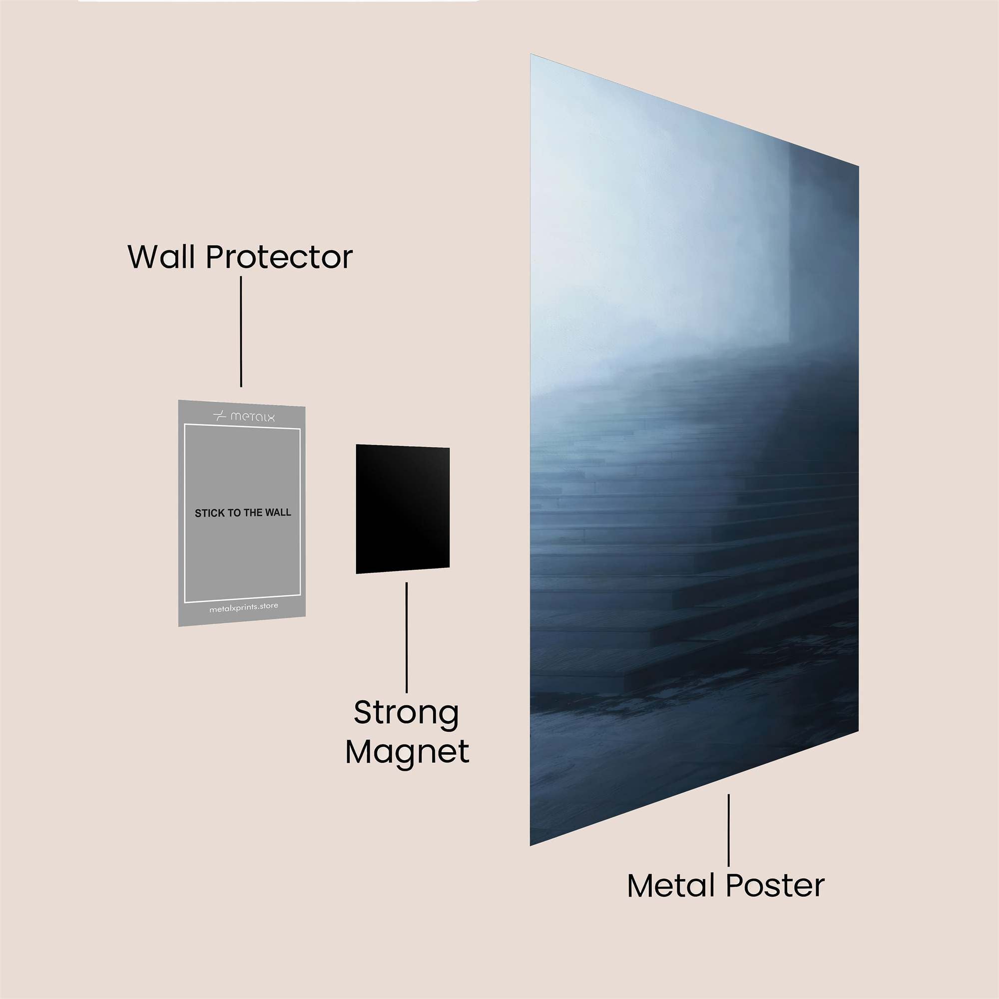 Misty Ascent Safe Wall Magnetic / M