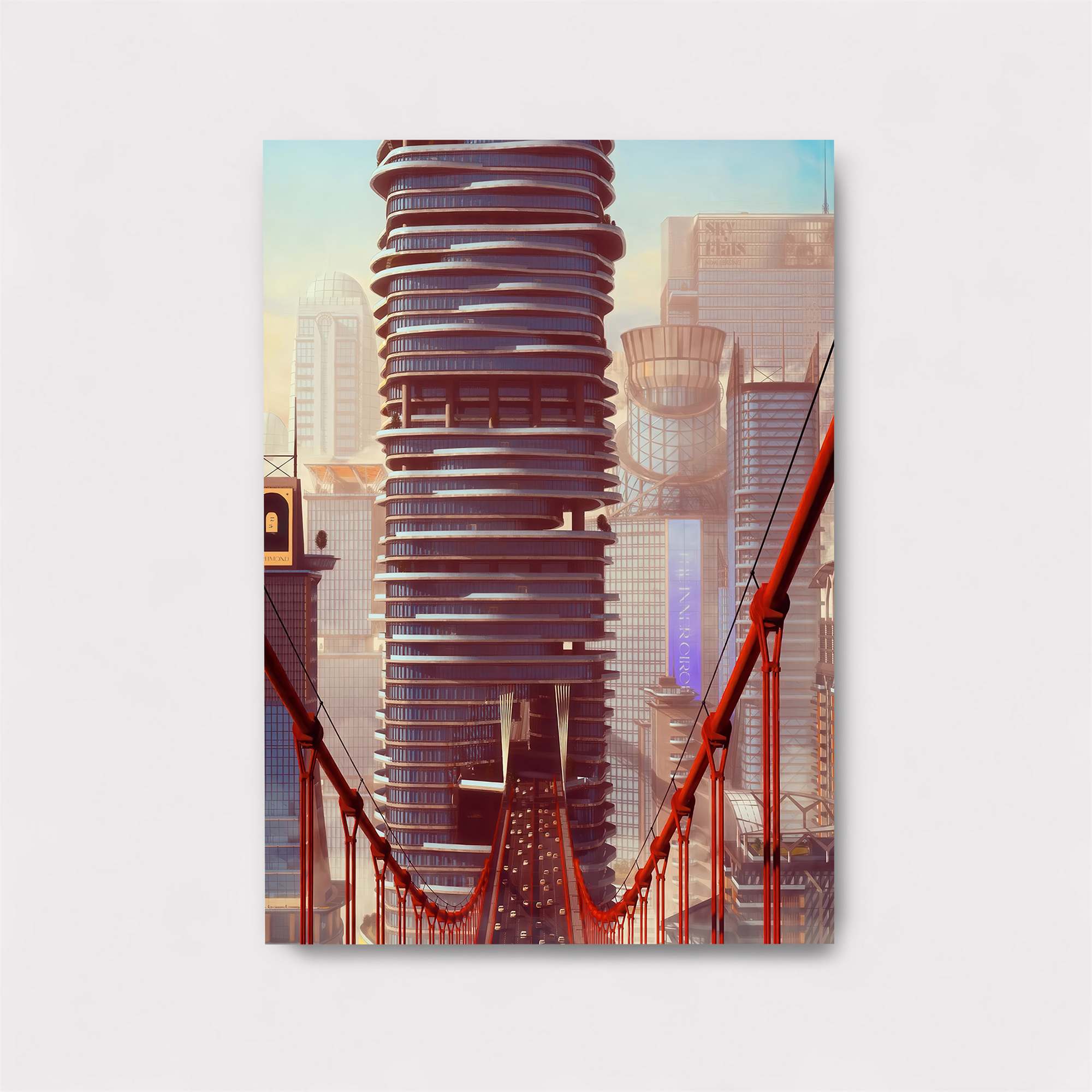 Futuristic Panorama Safe Wall Magnetic / M