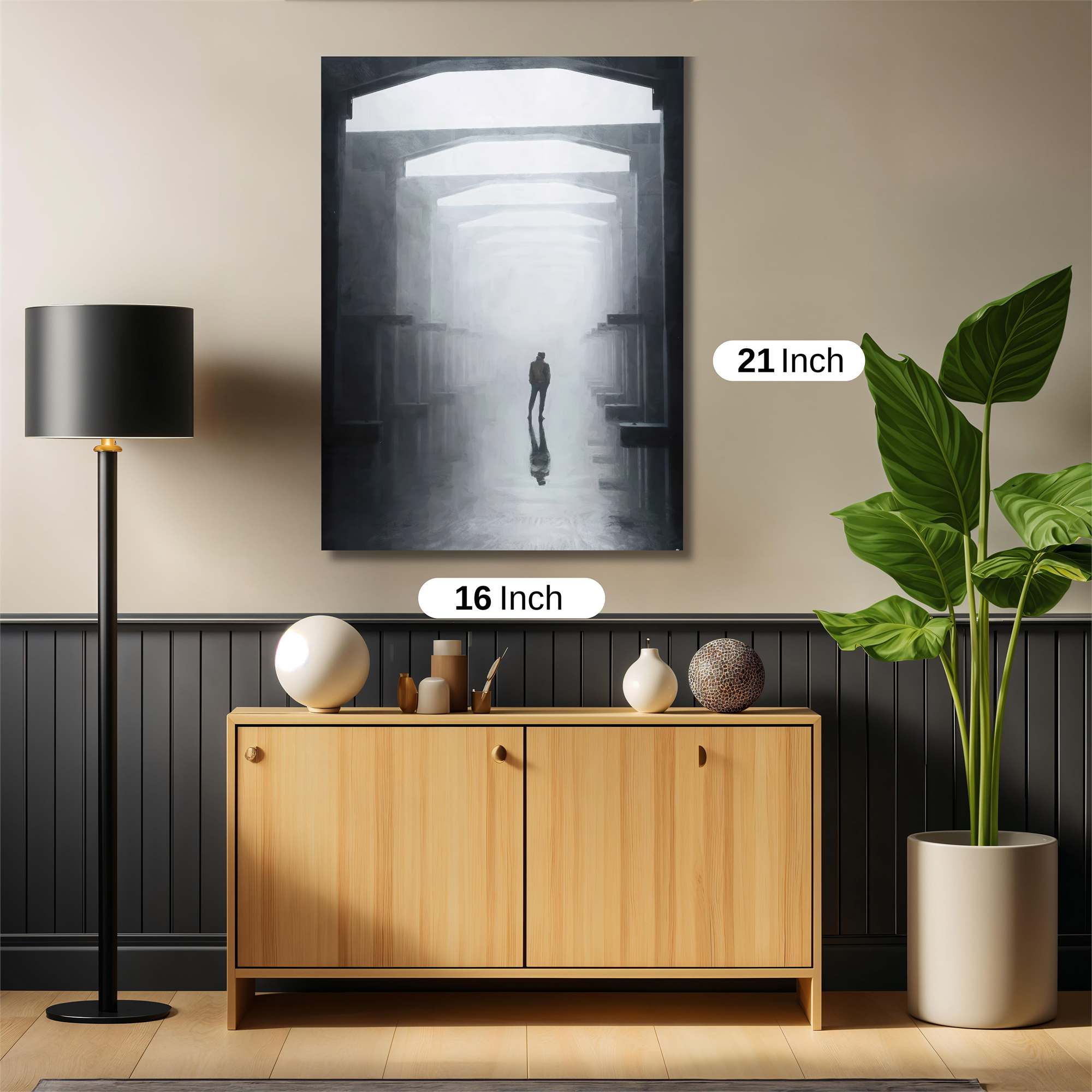 Foggy Solitude Safe Wall Magnetic / M