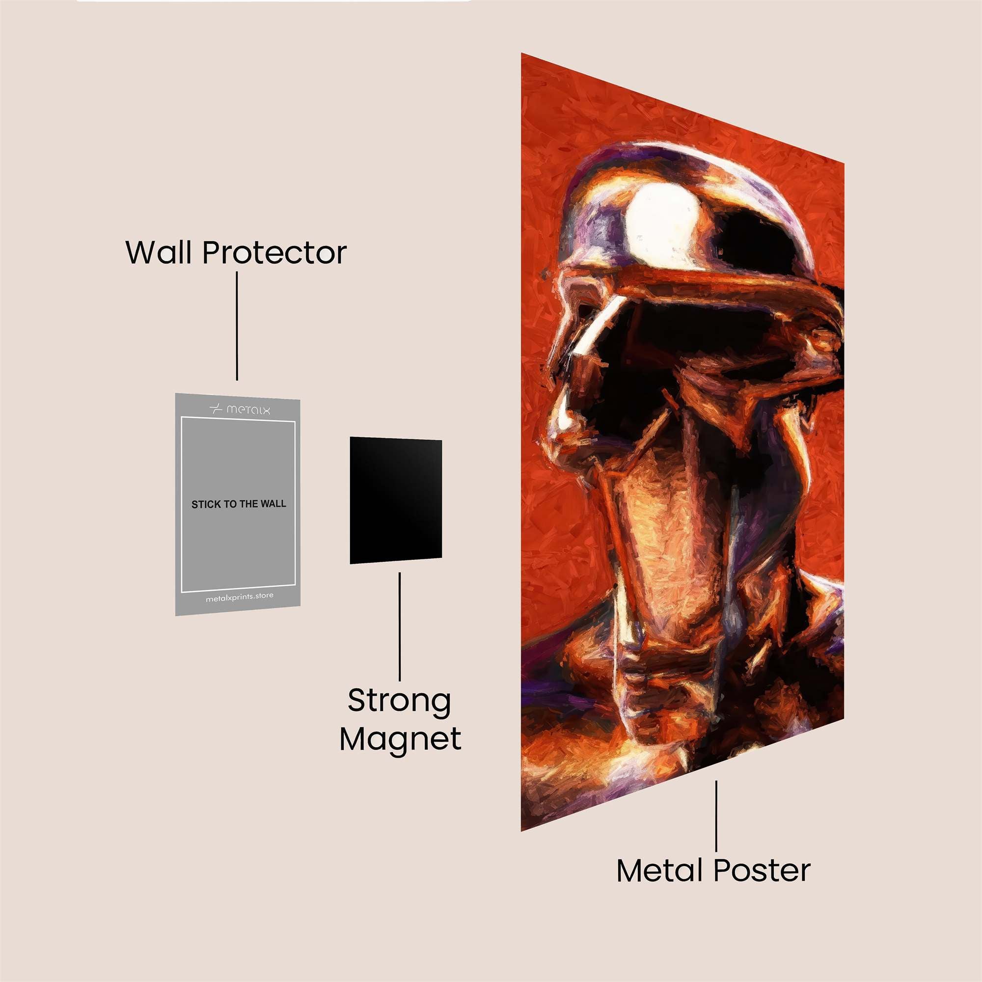 Metallic Vision Safe Wall Magnetic / M