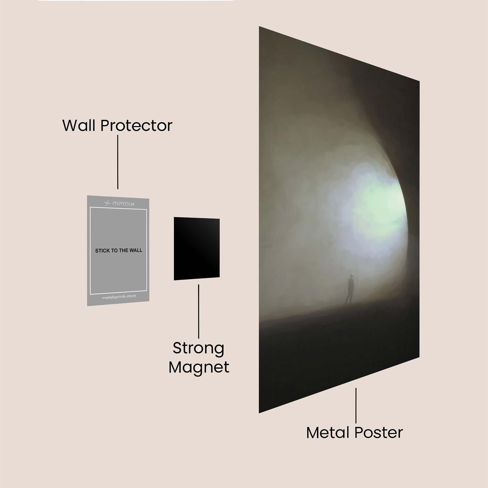 Solitude Echo Safe Wall Magnetic / M