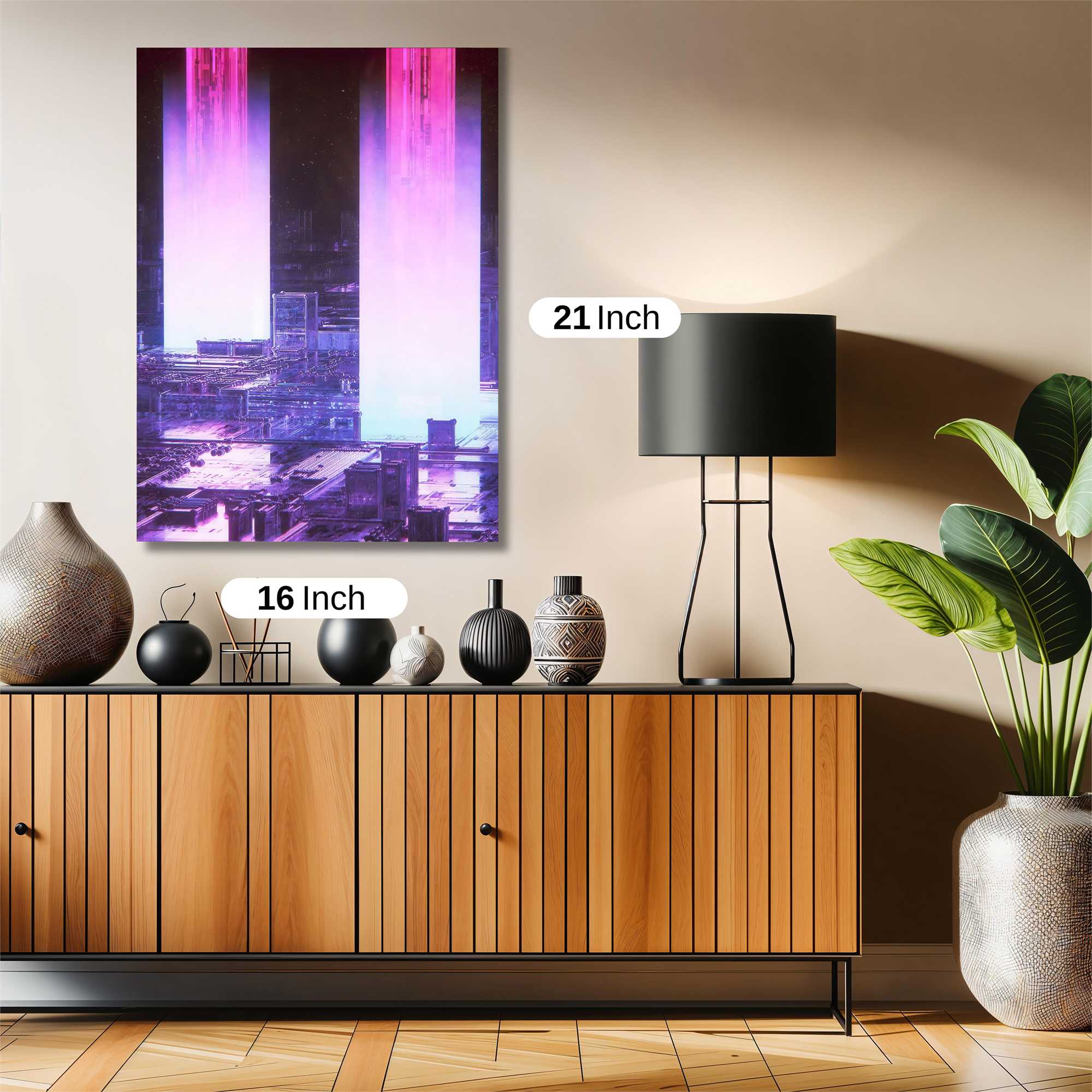 Neon Horizons Safe Wall Magnetic / M