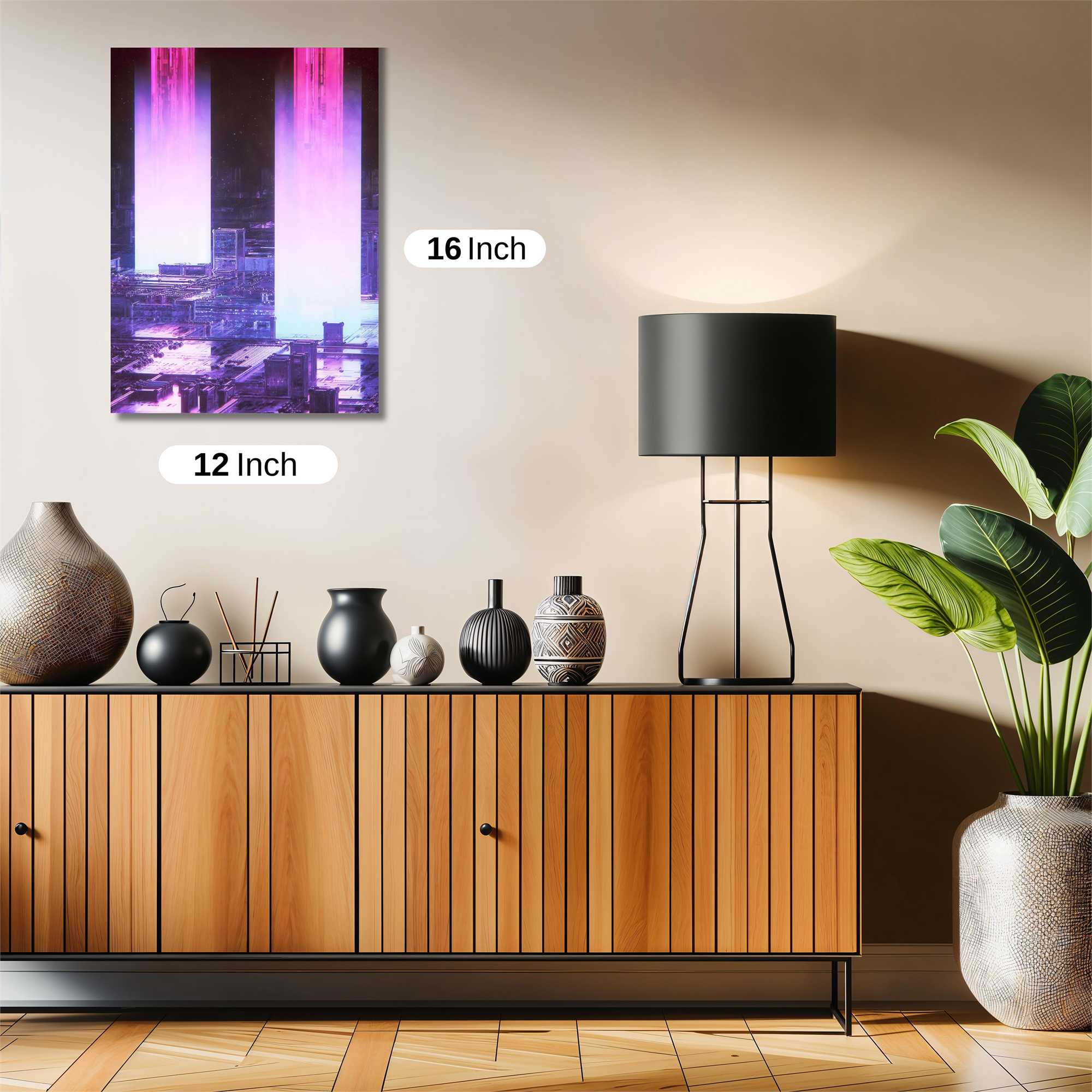 Neon Horizons Safe Wall Magnetic / M